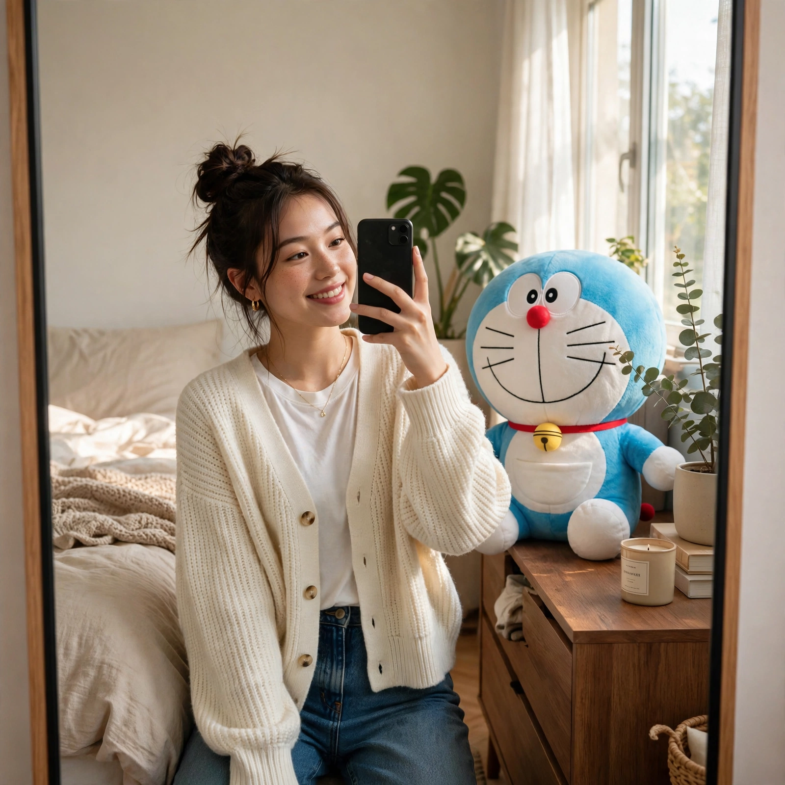 Doraemon Mirror Selfie