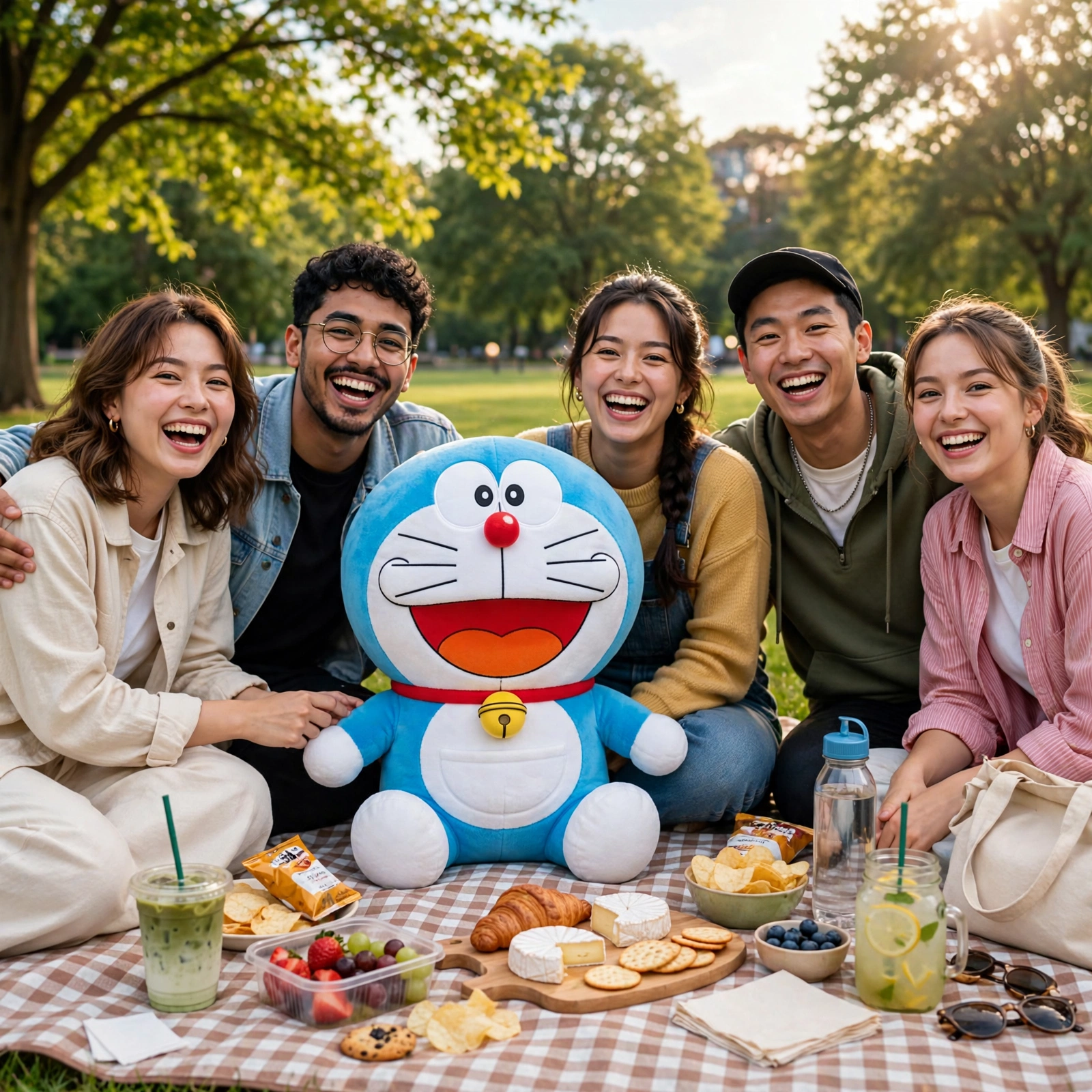 Doraemon Plush Outdoor Picnic