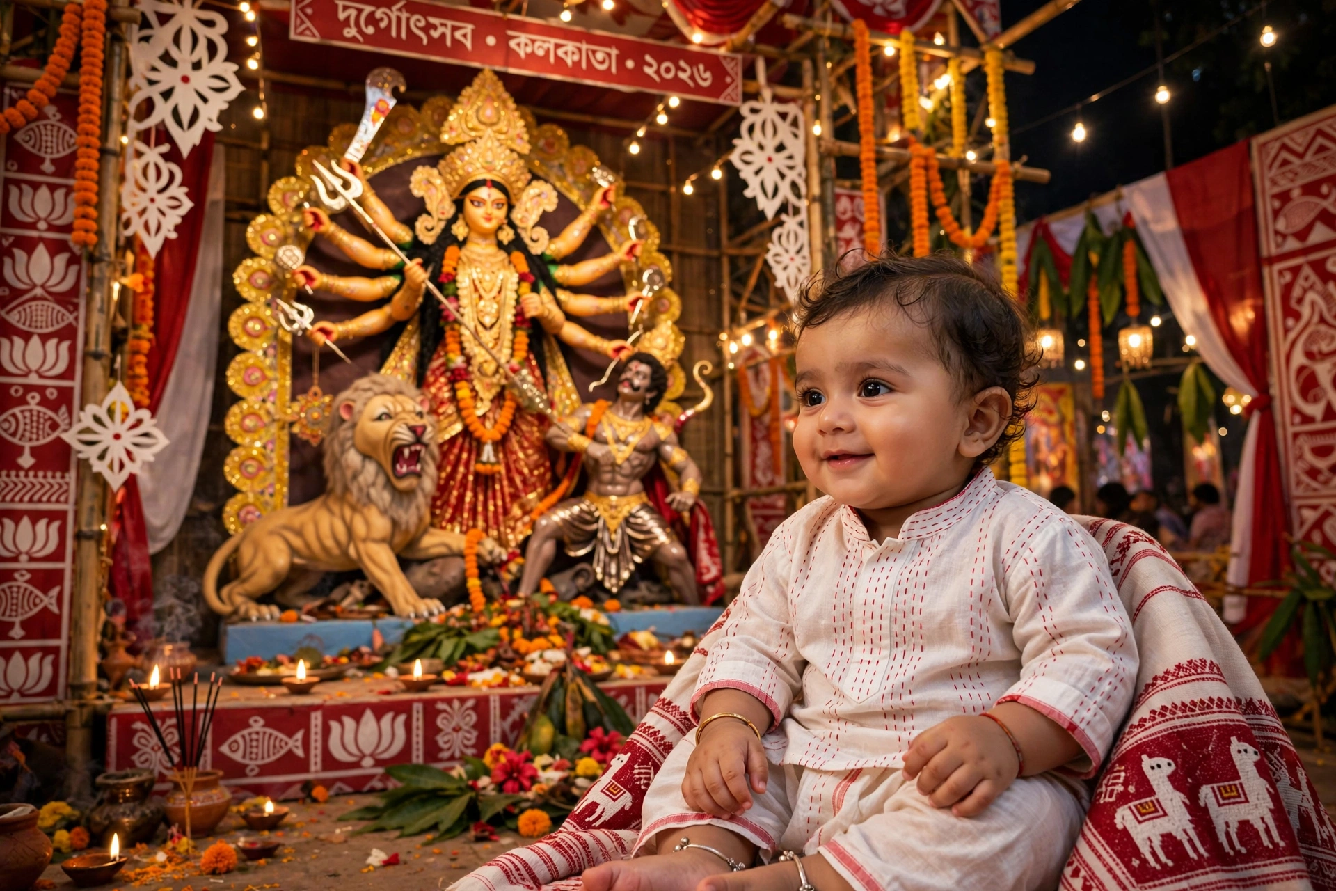 Durga Puja Baby