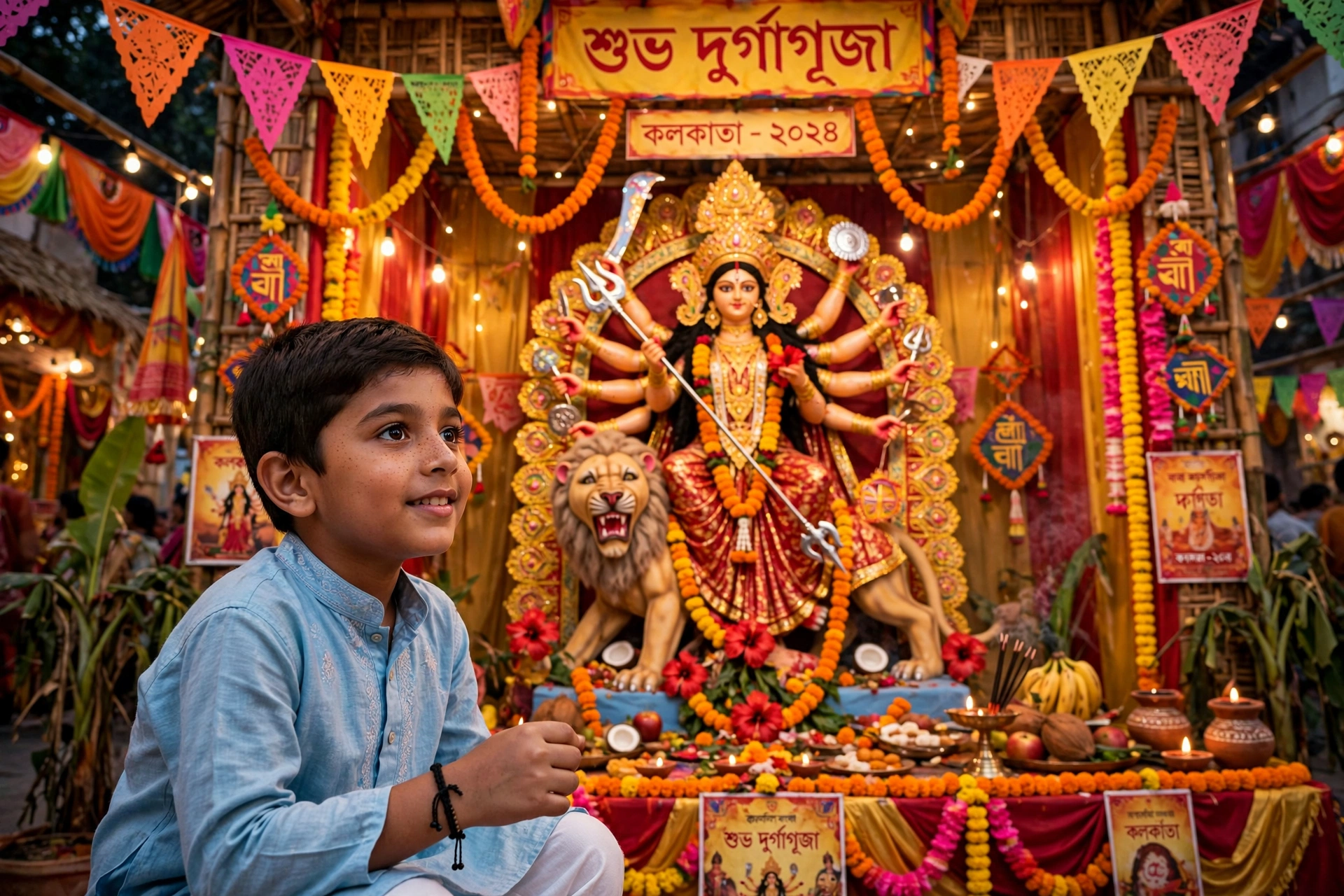 Durga Puja Boy