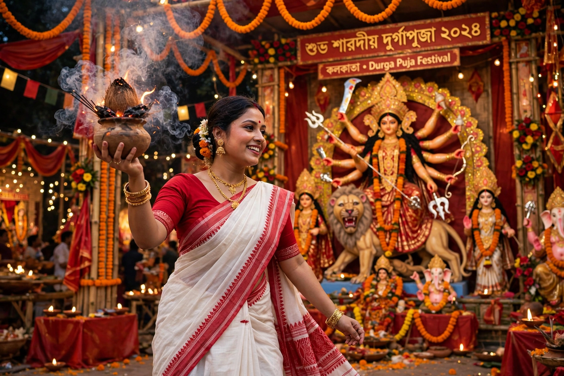 Durga Puja Woman