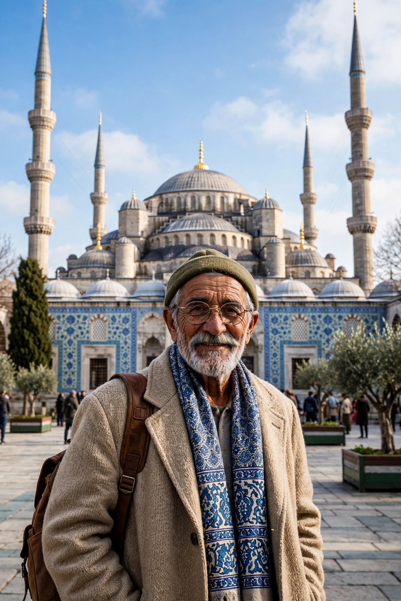 Elderly Man at Blue Mosque