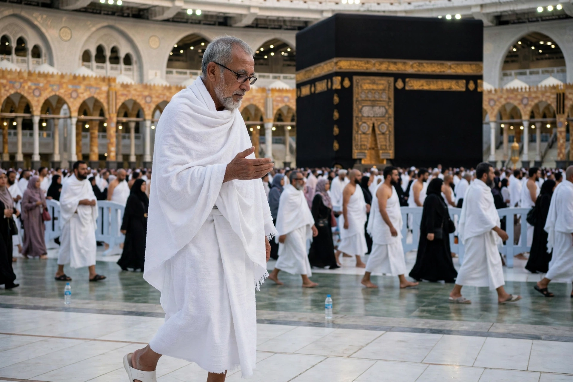 Elderly Man Umrah Journey
