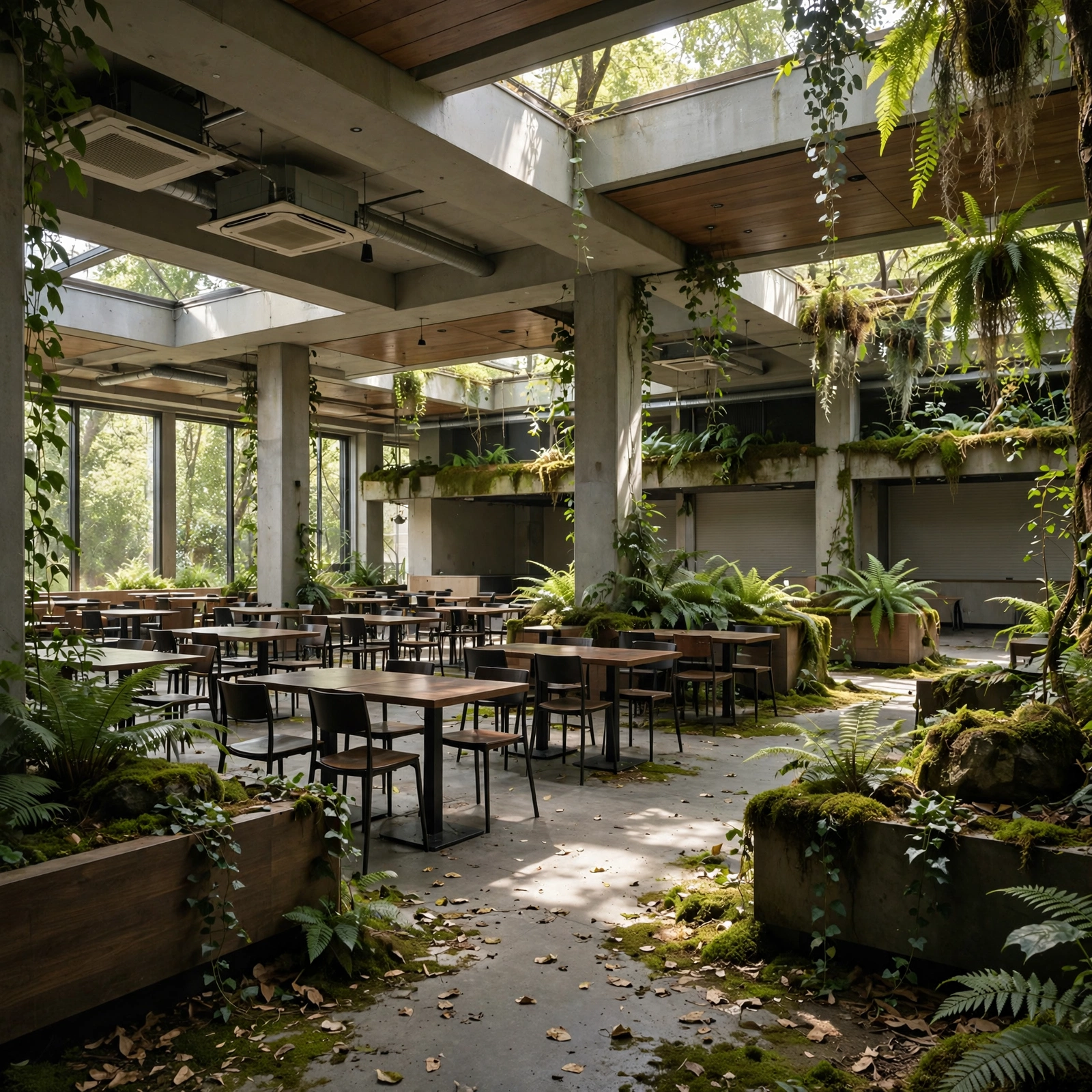 Empty Food Court Echo