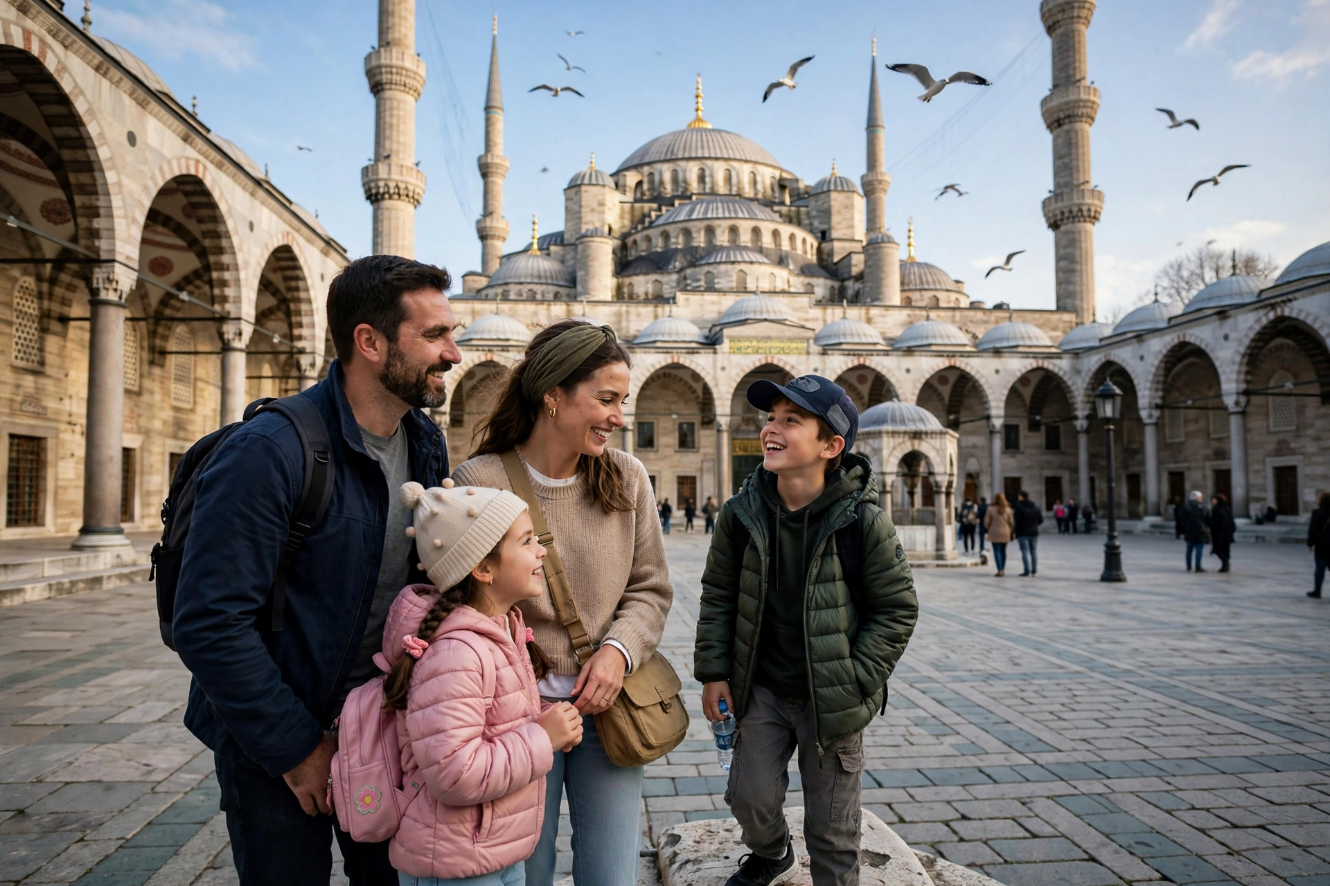 Family at Blue Mosque
