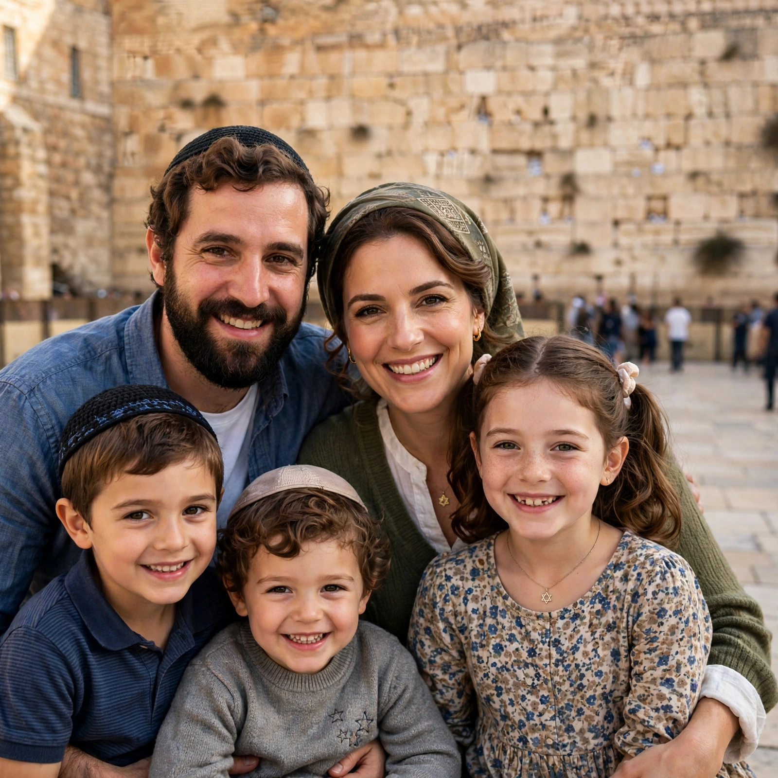 Family at Western Wall