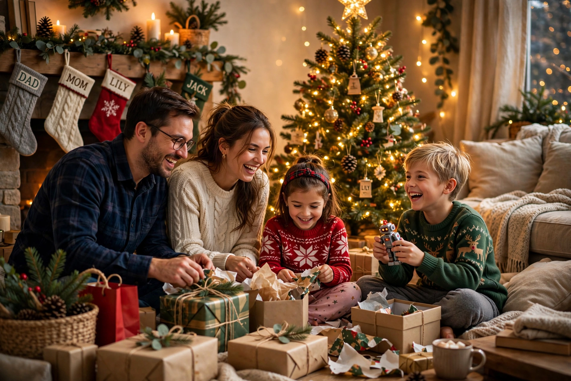 Family Christmas Morning