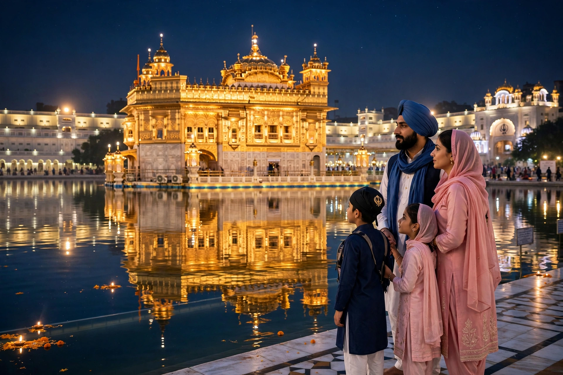 Family Harmandir Night