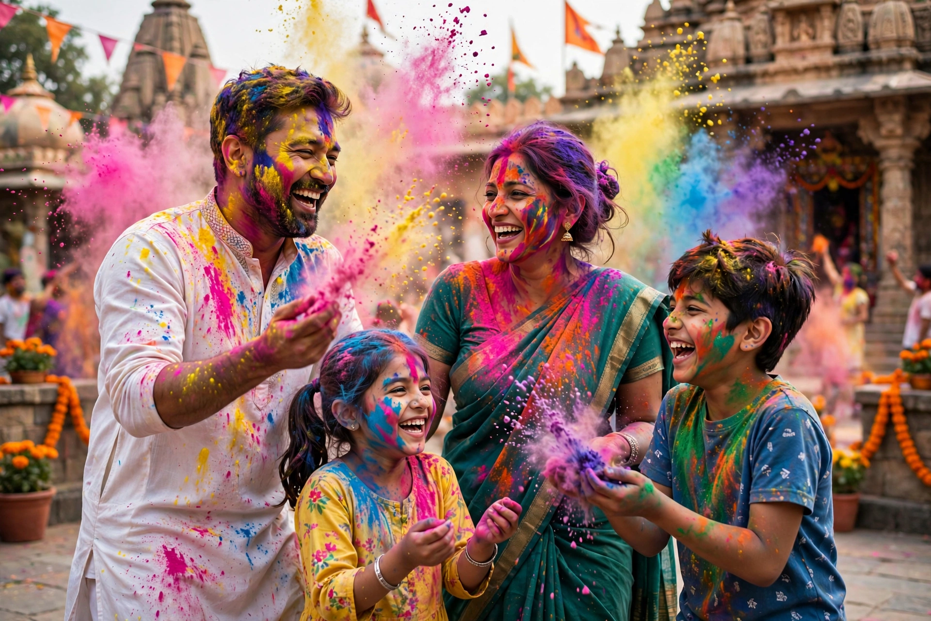 Family Holi Festival