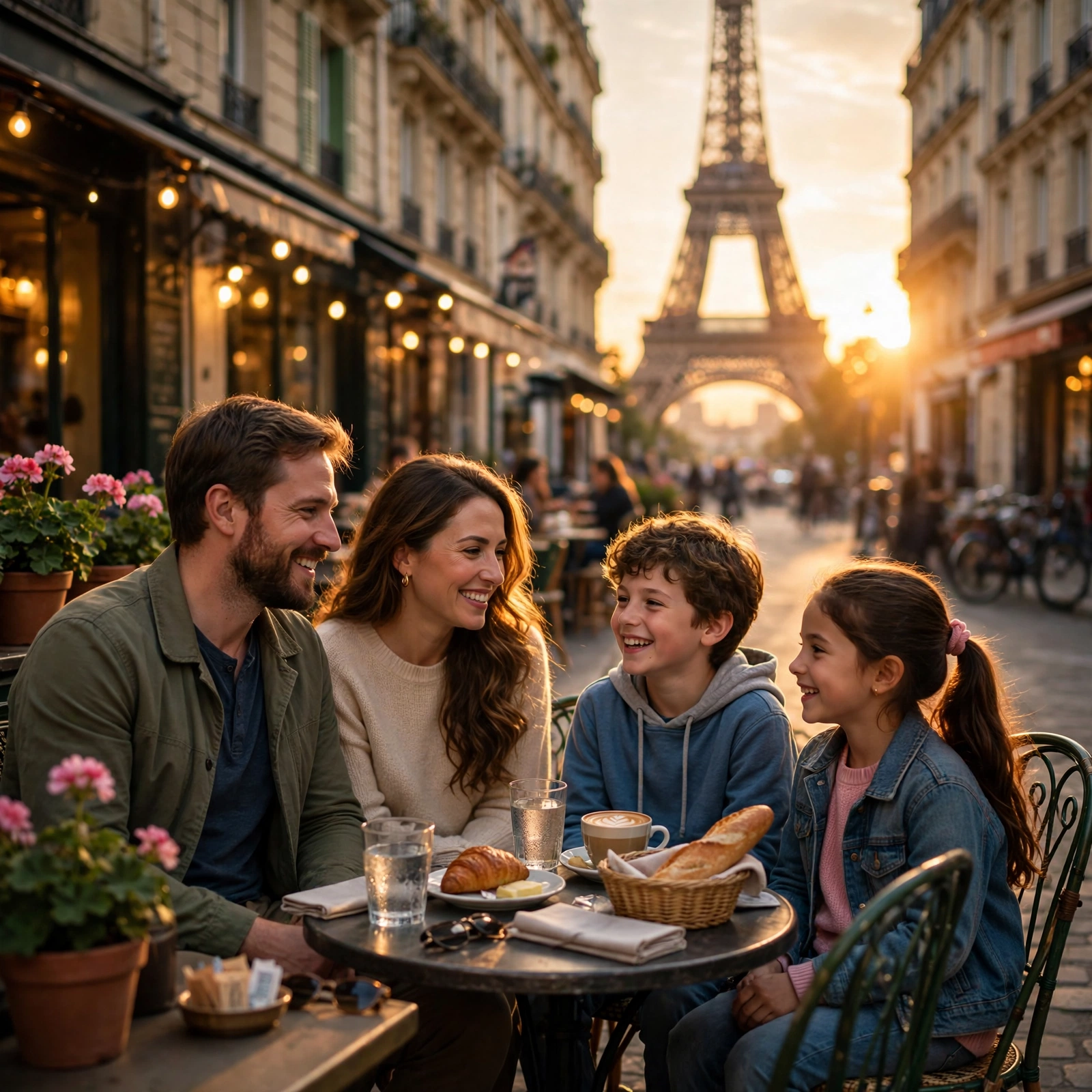 Family in Paris