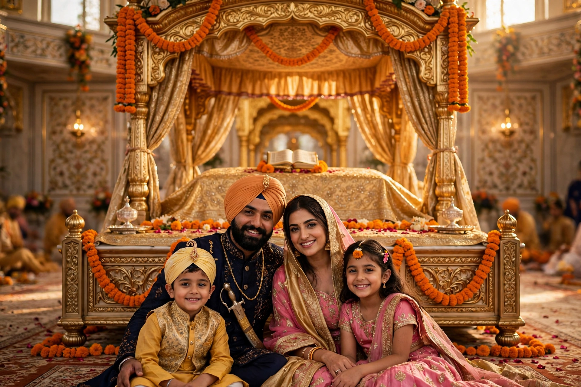 Family Sikh Wedding