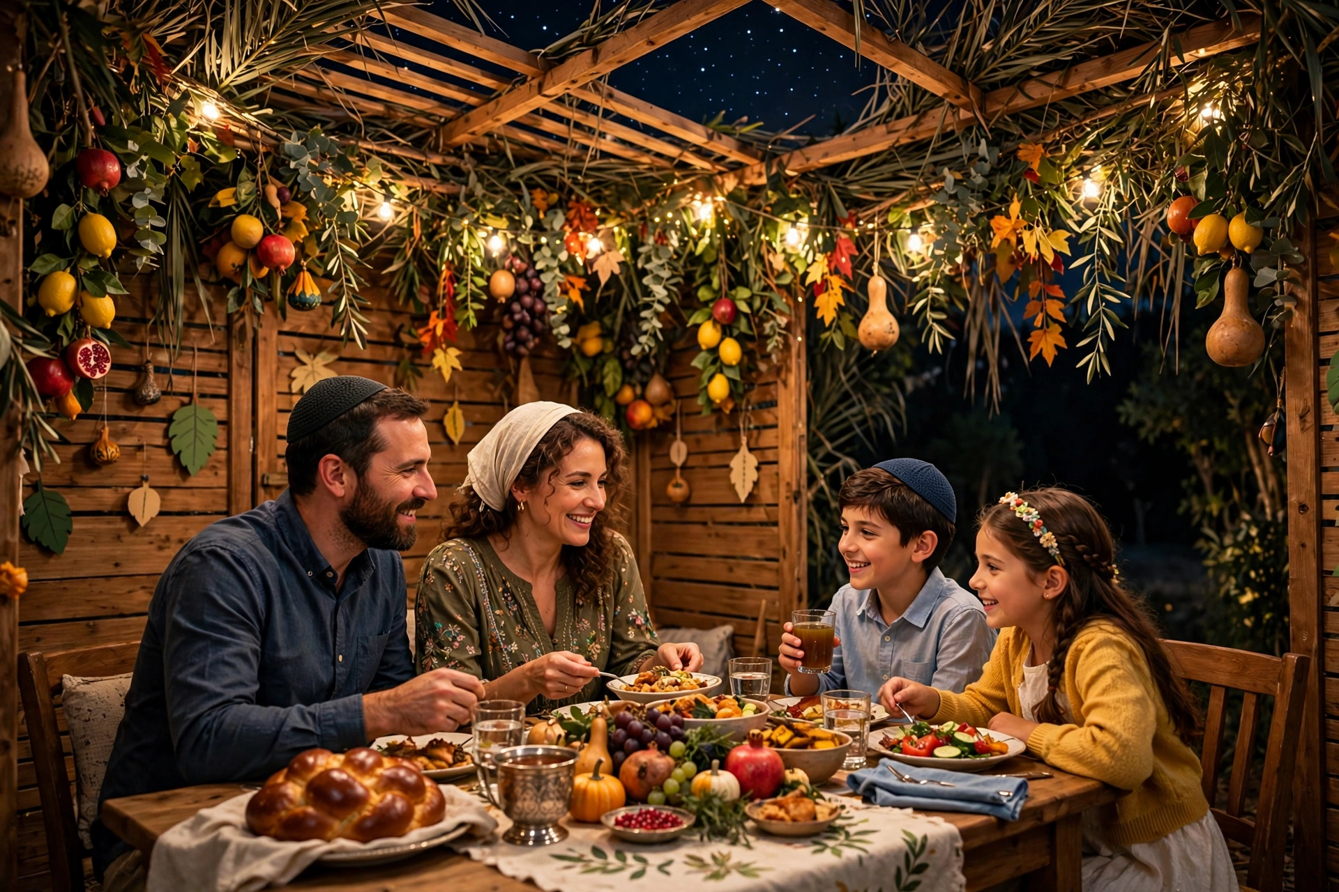 Family Sukkot Booth