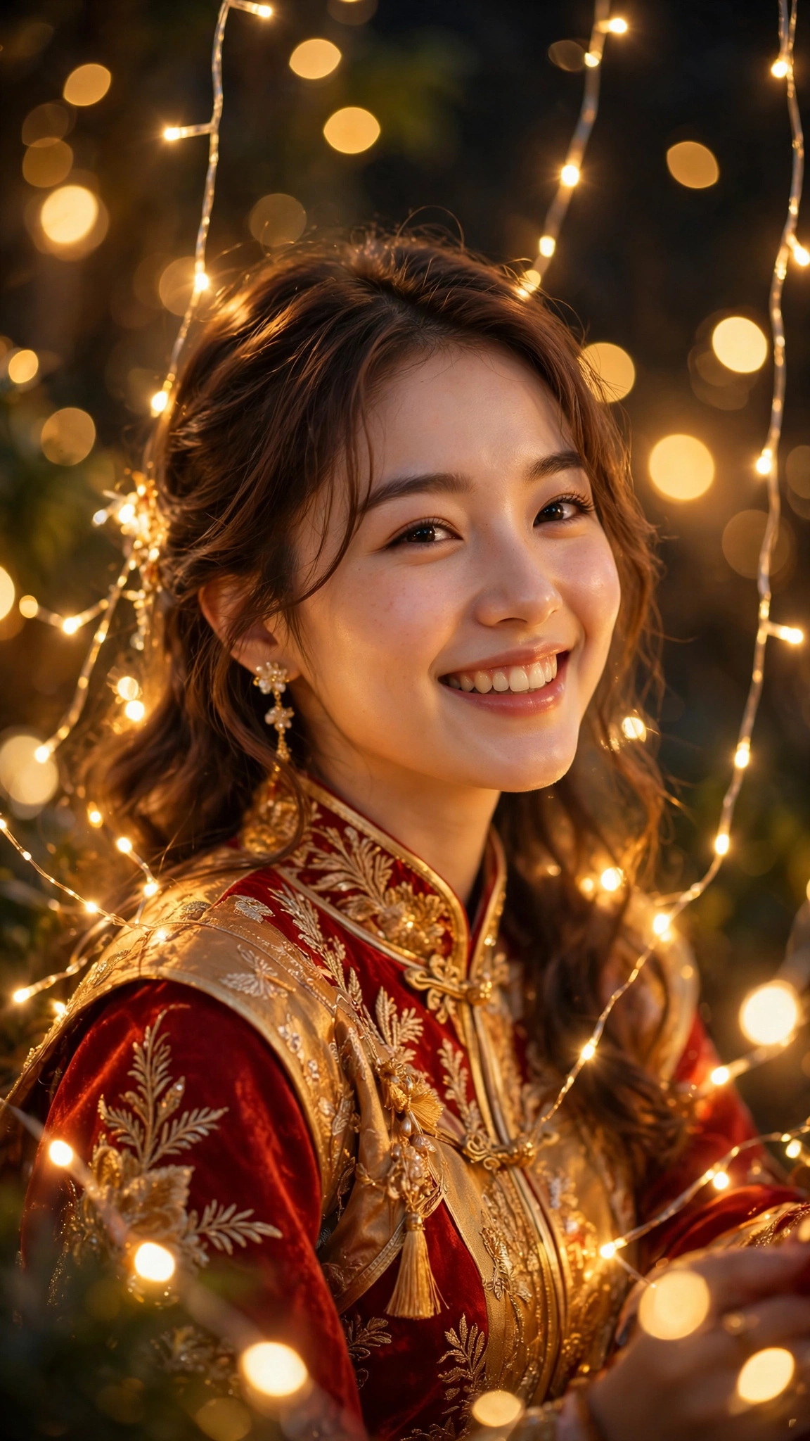 Festive Glow Portrait