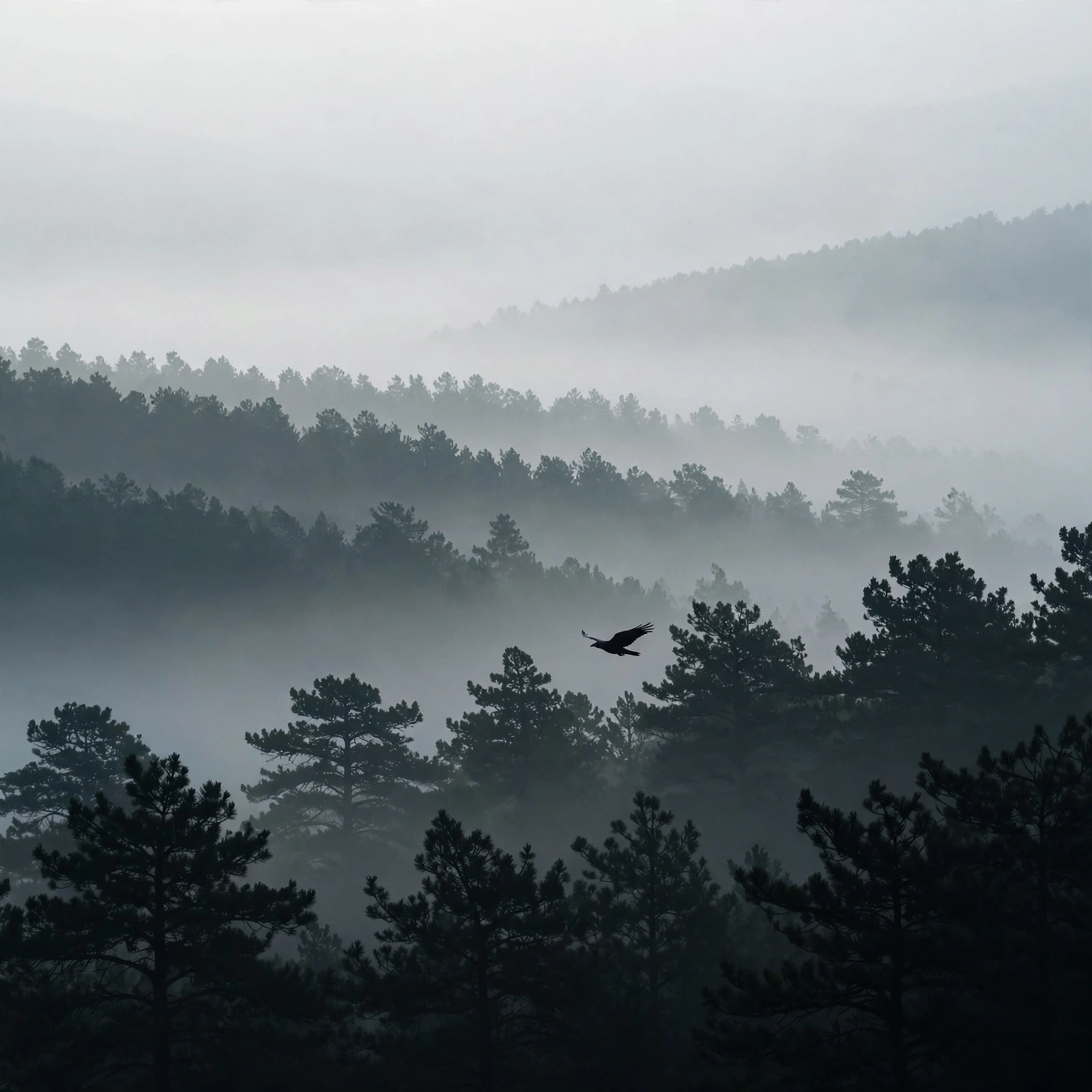 Foggy Pine Silence