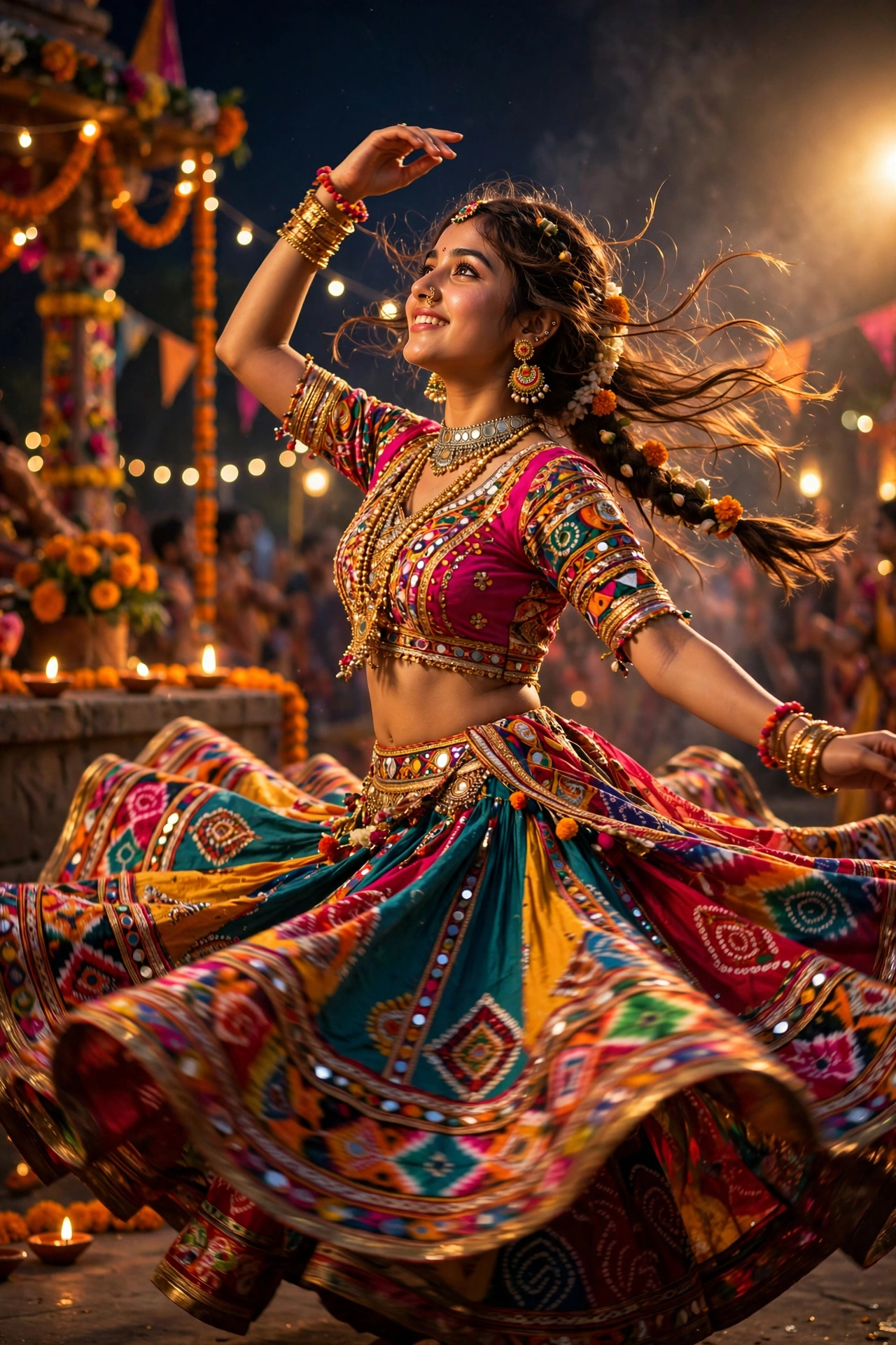 Garba Girl Twirl