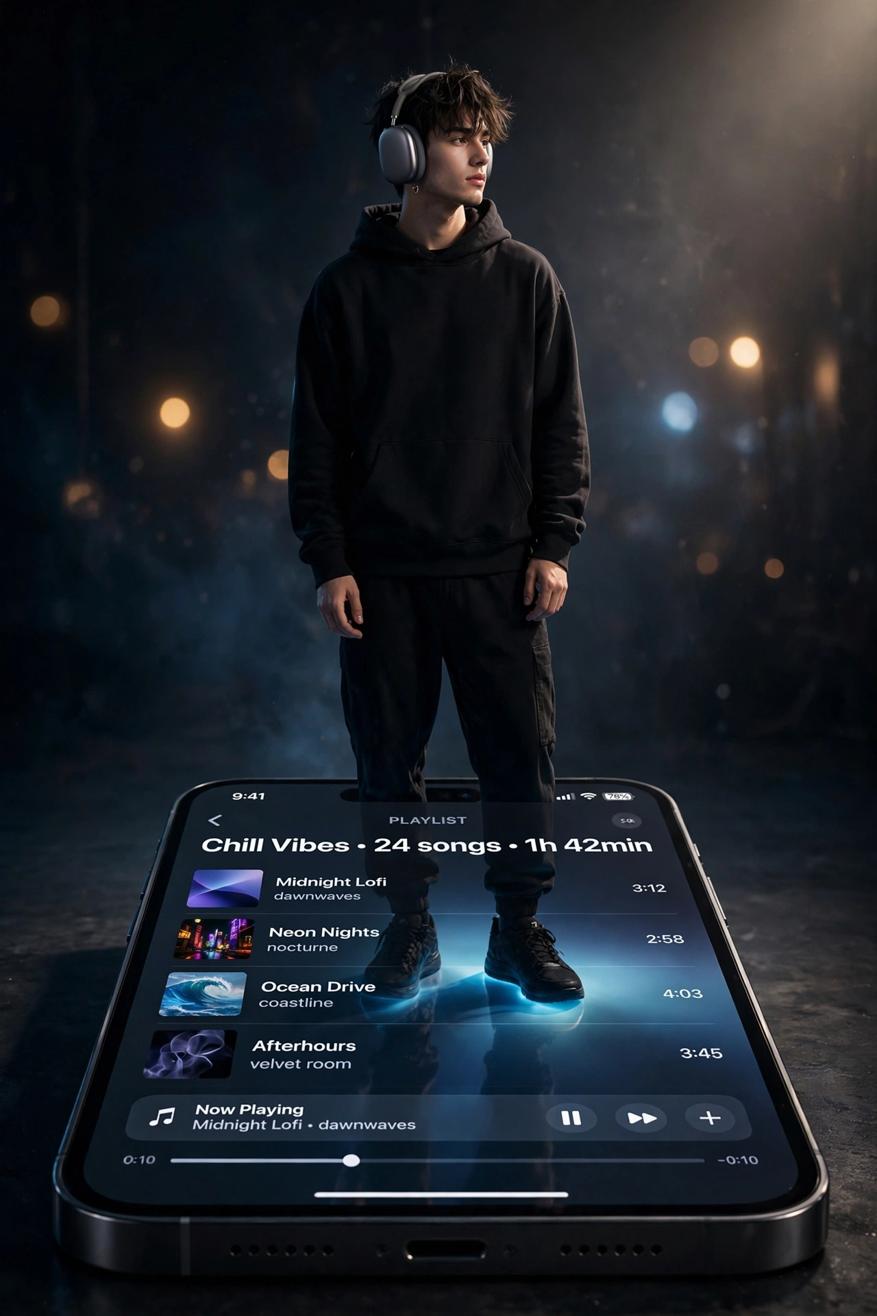 Giant iPhone Screen Portrait