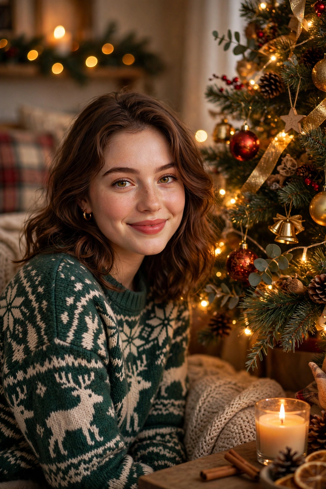 Girl Christmas Portrait