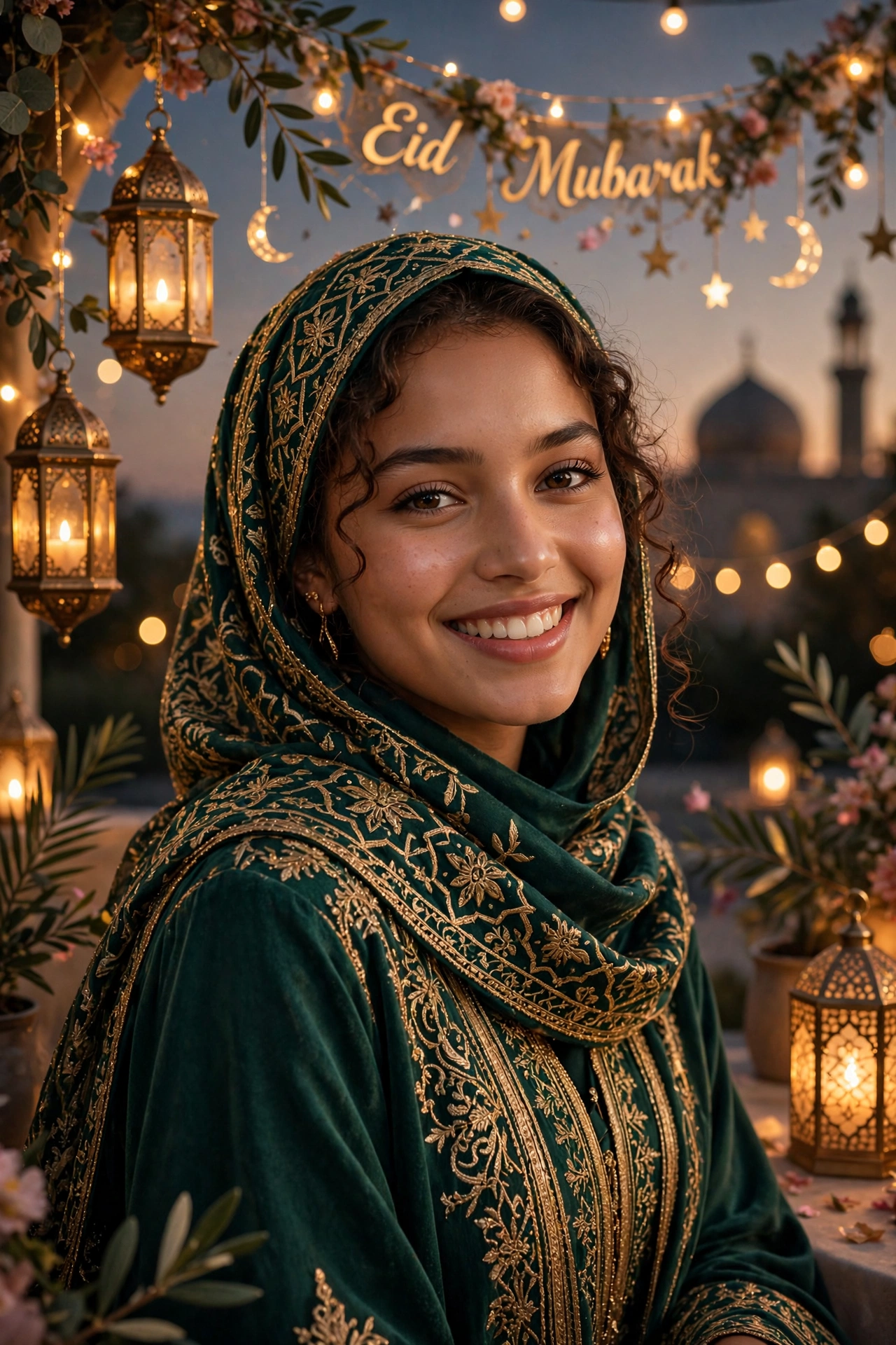 Girl Eid Celebration