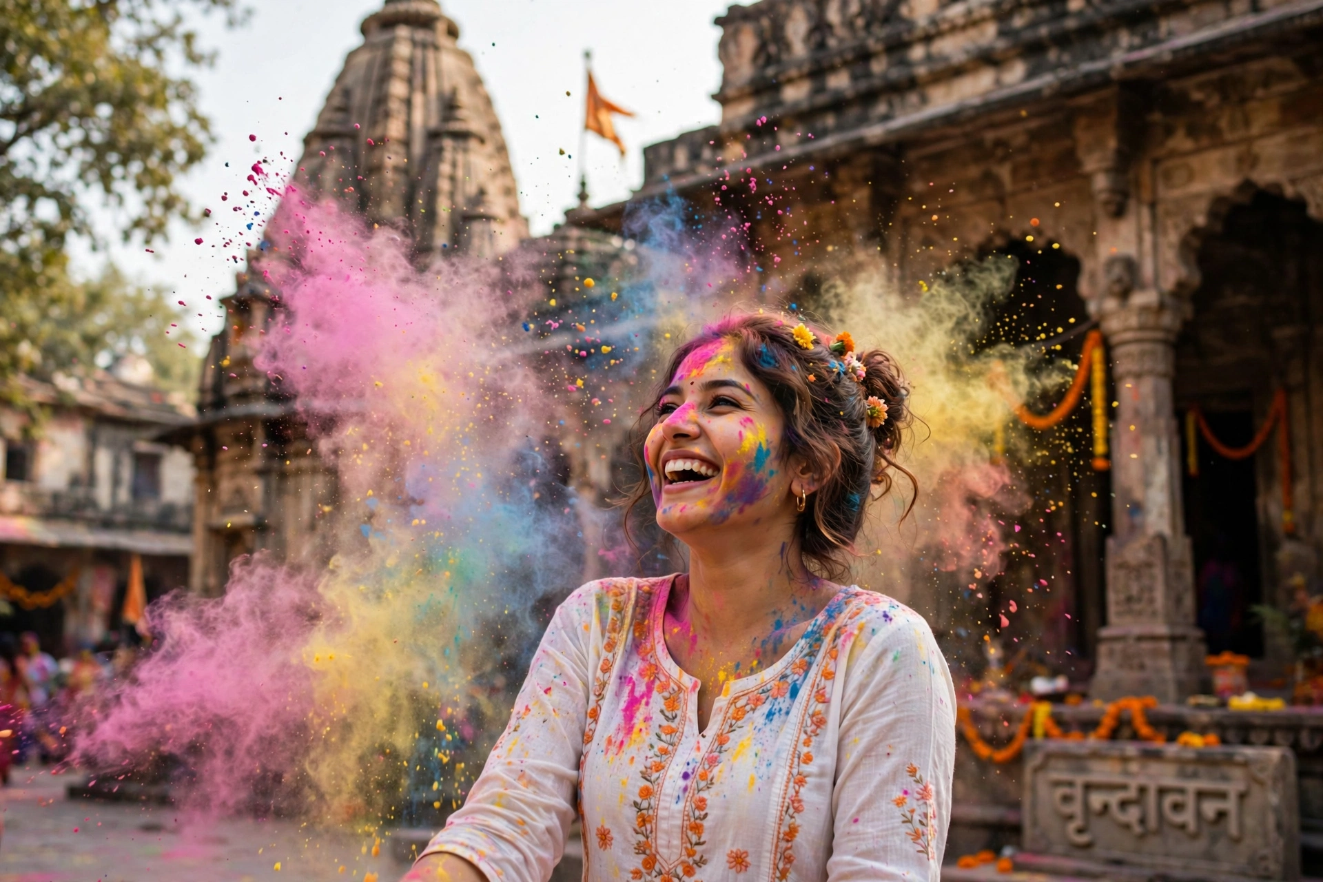 Girl Holi Festival