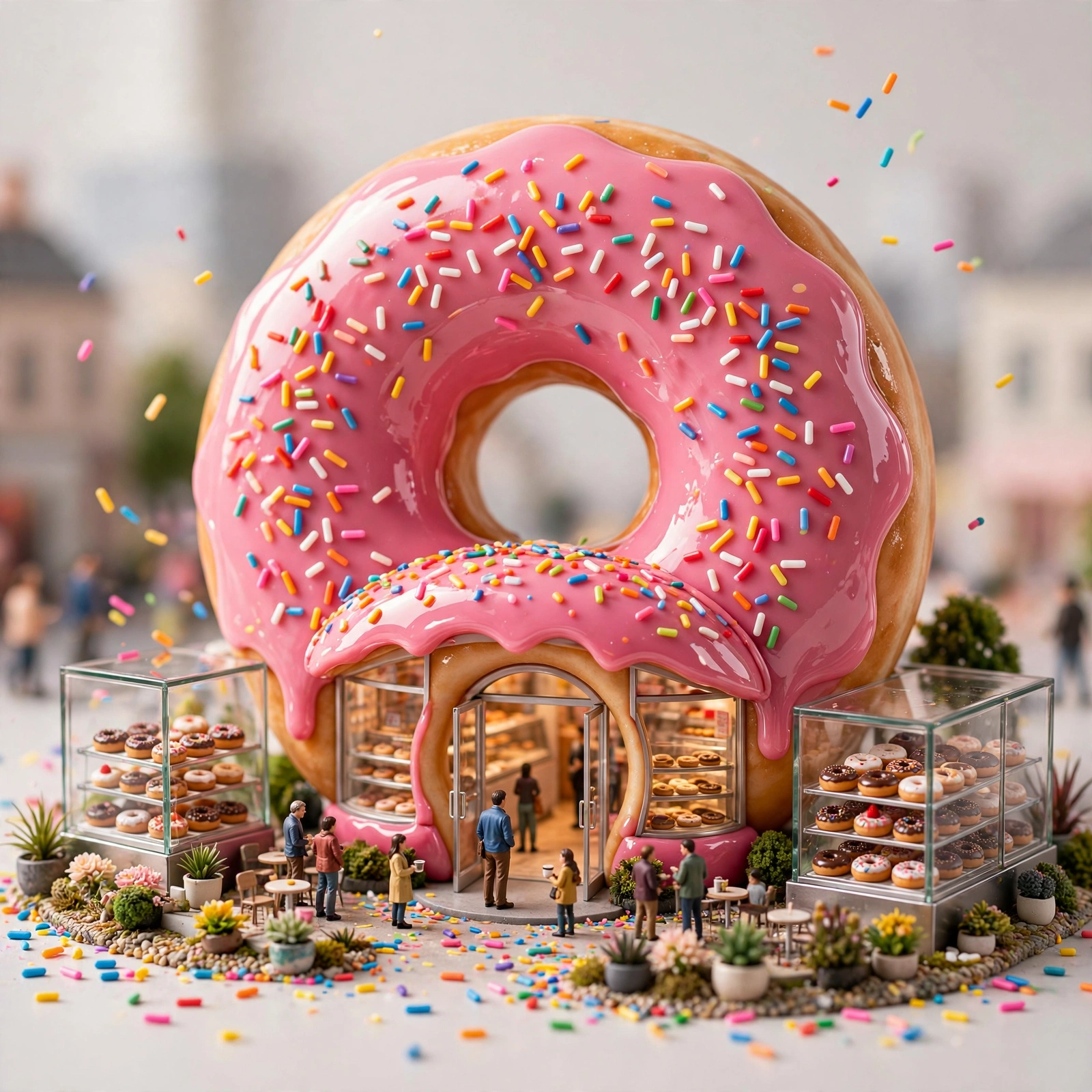 Glossy Donut Diorama