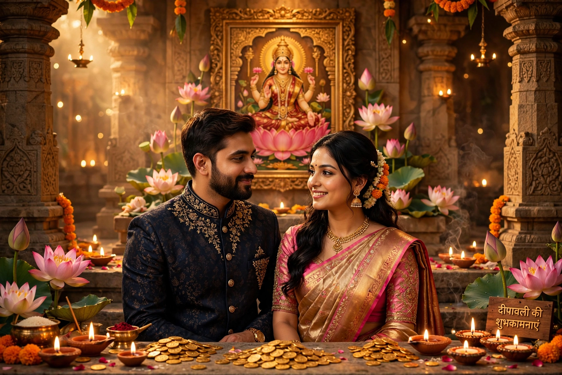 Goddess Lakshmi Couple