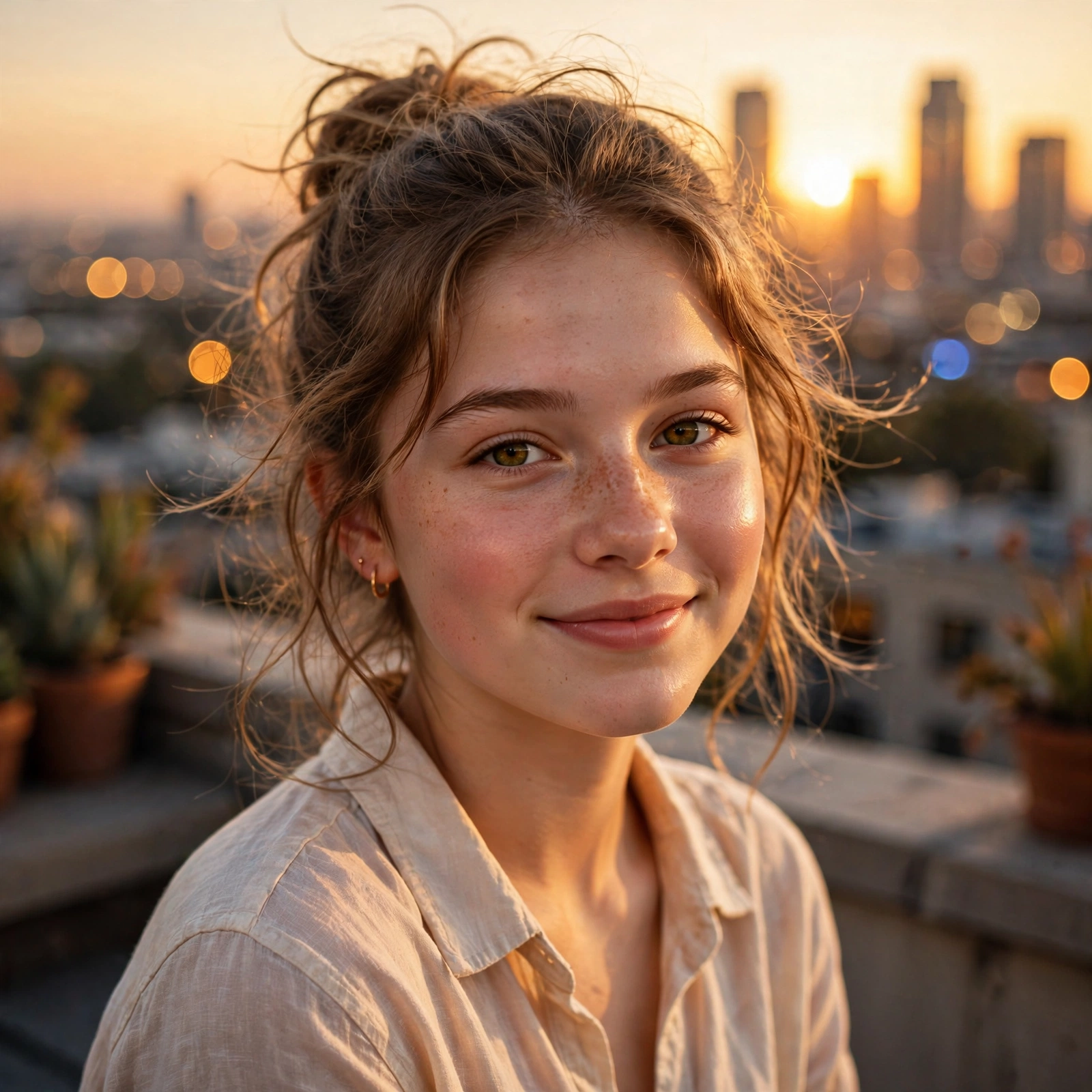 Golden Hour Teen Girl