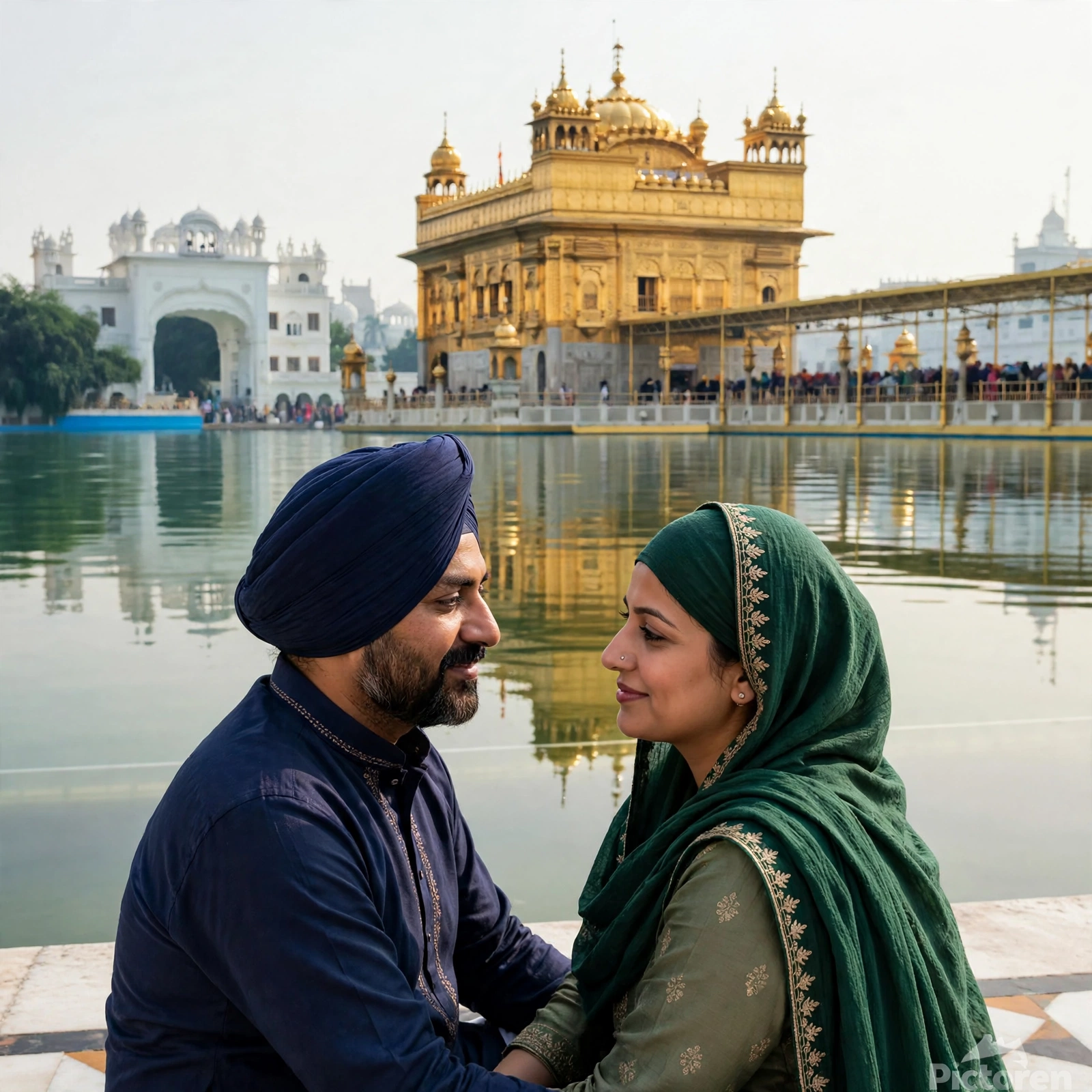 Golden Temple Couple