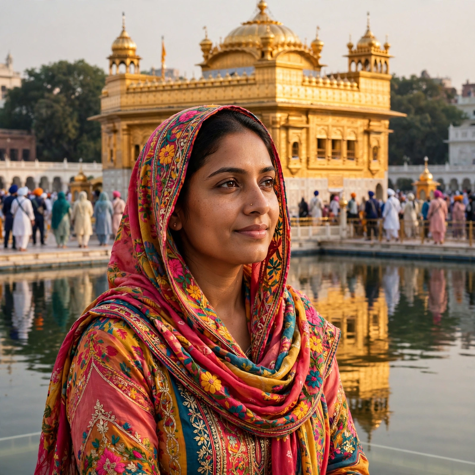 Golden Temple Woman