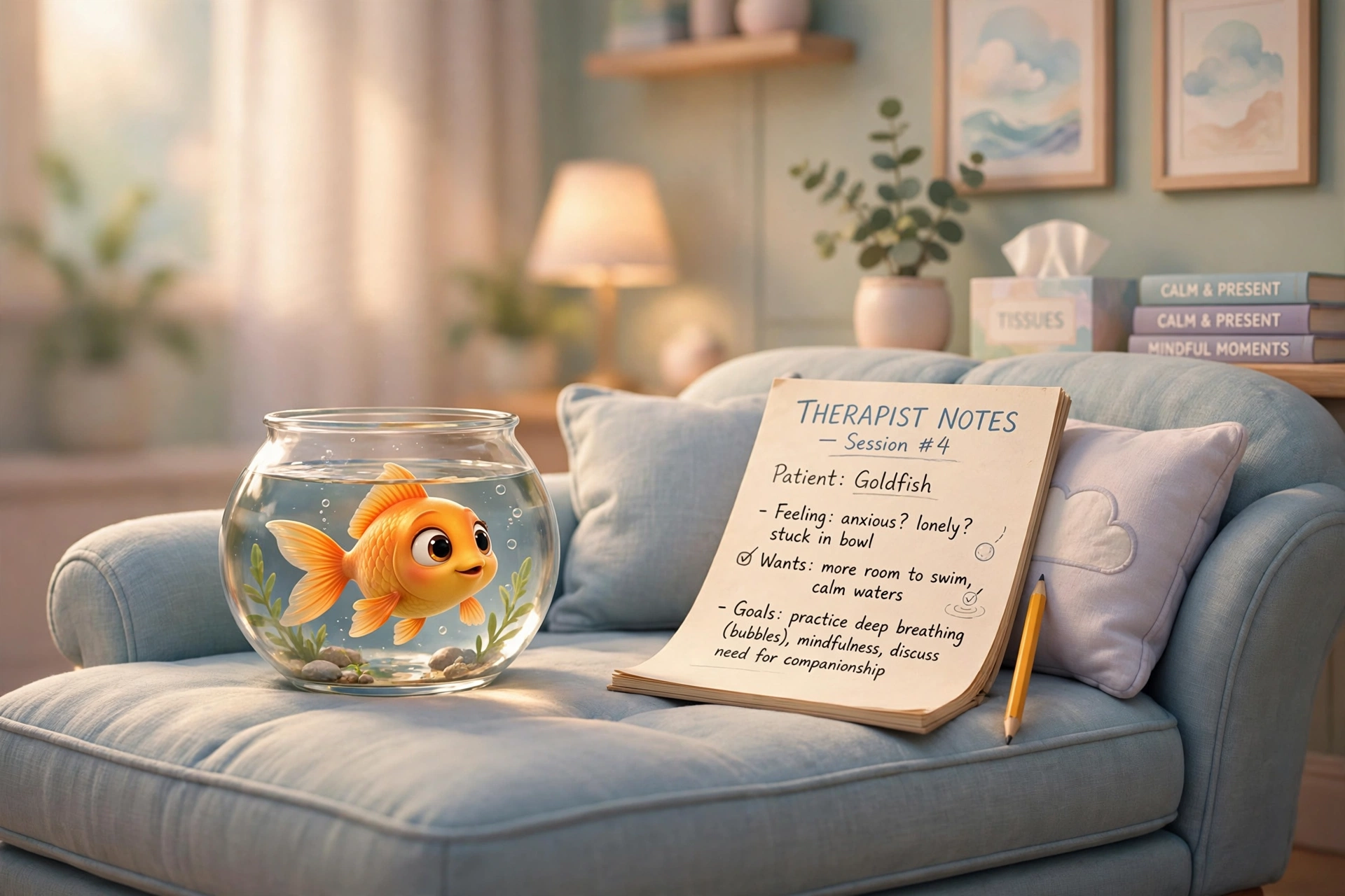 Goldfish Therapy Session