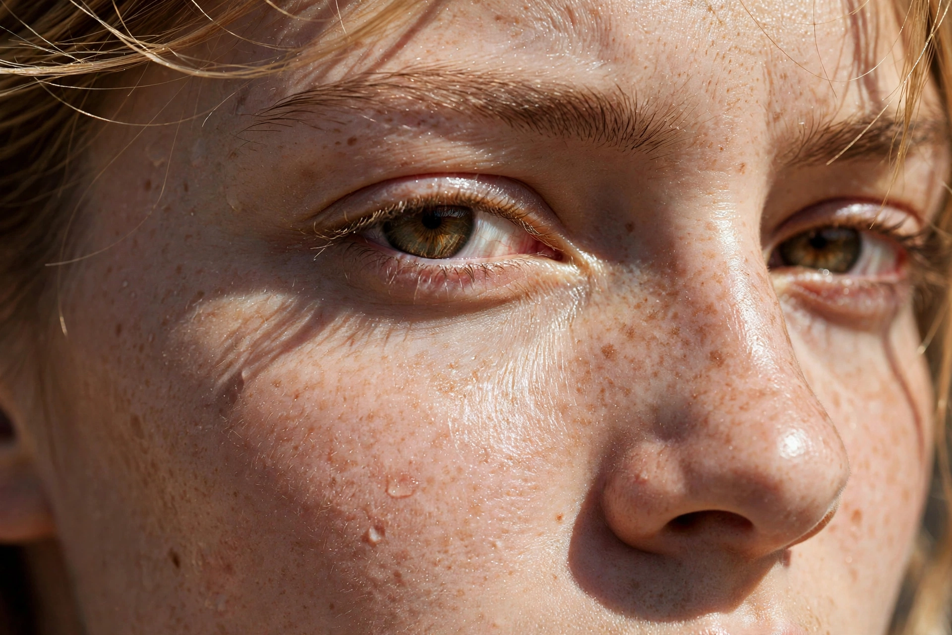 Harsh Sunlight Beauty Close-Up