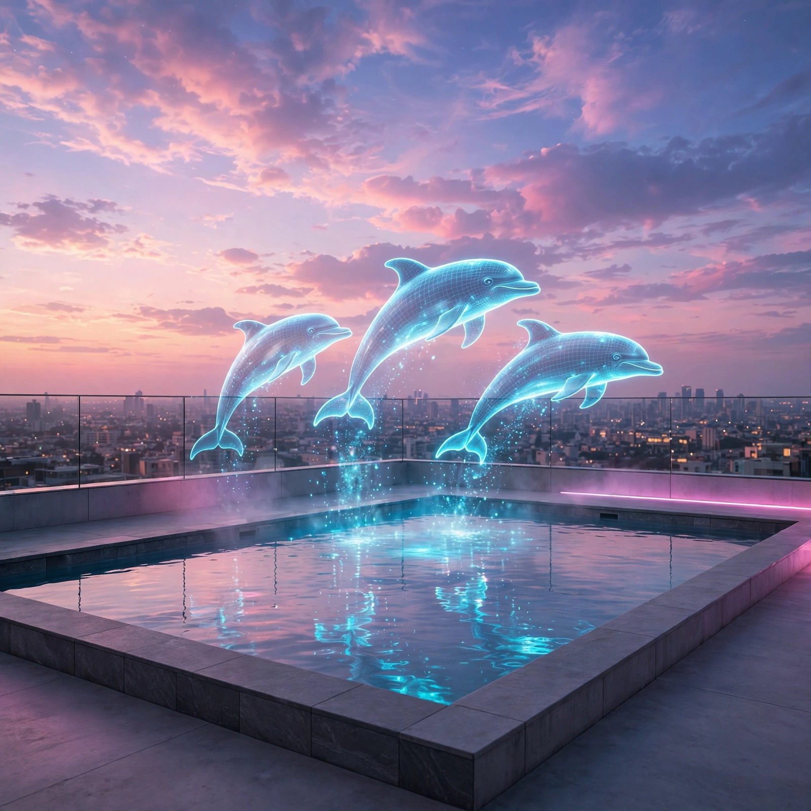 Holographic Pool Party