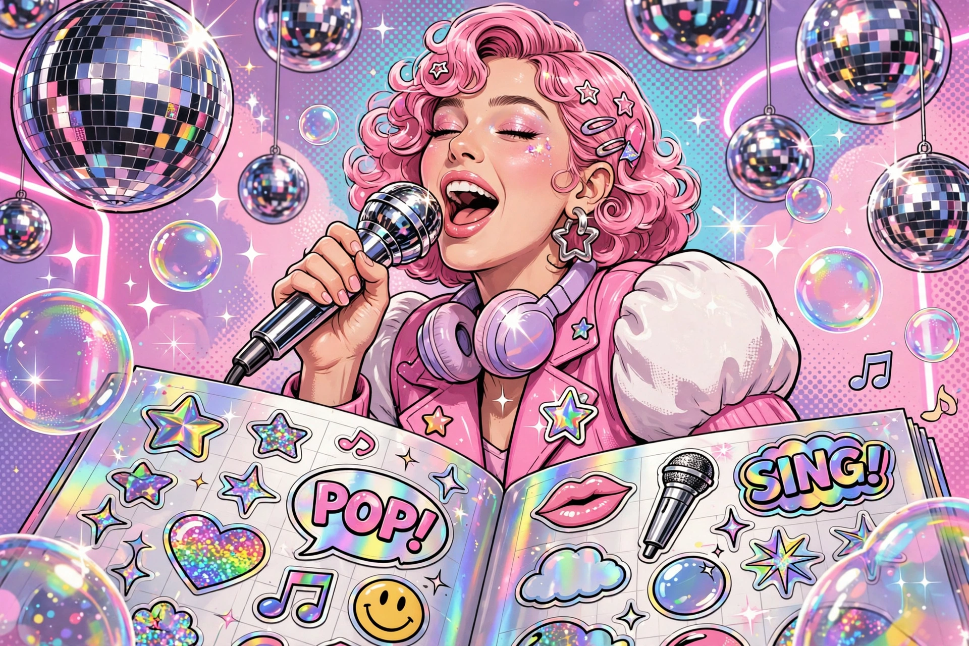 Holographic Sticker Book