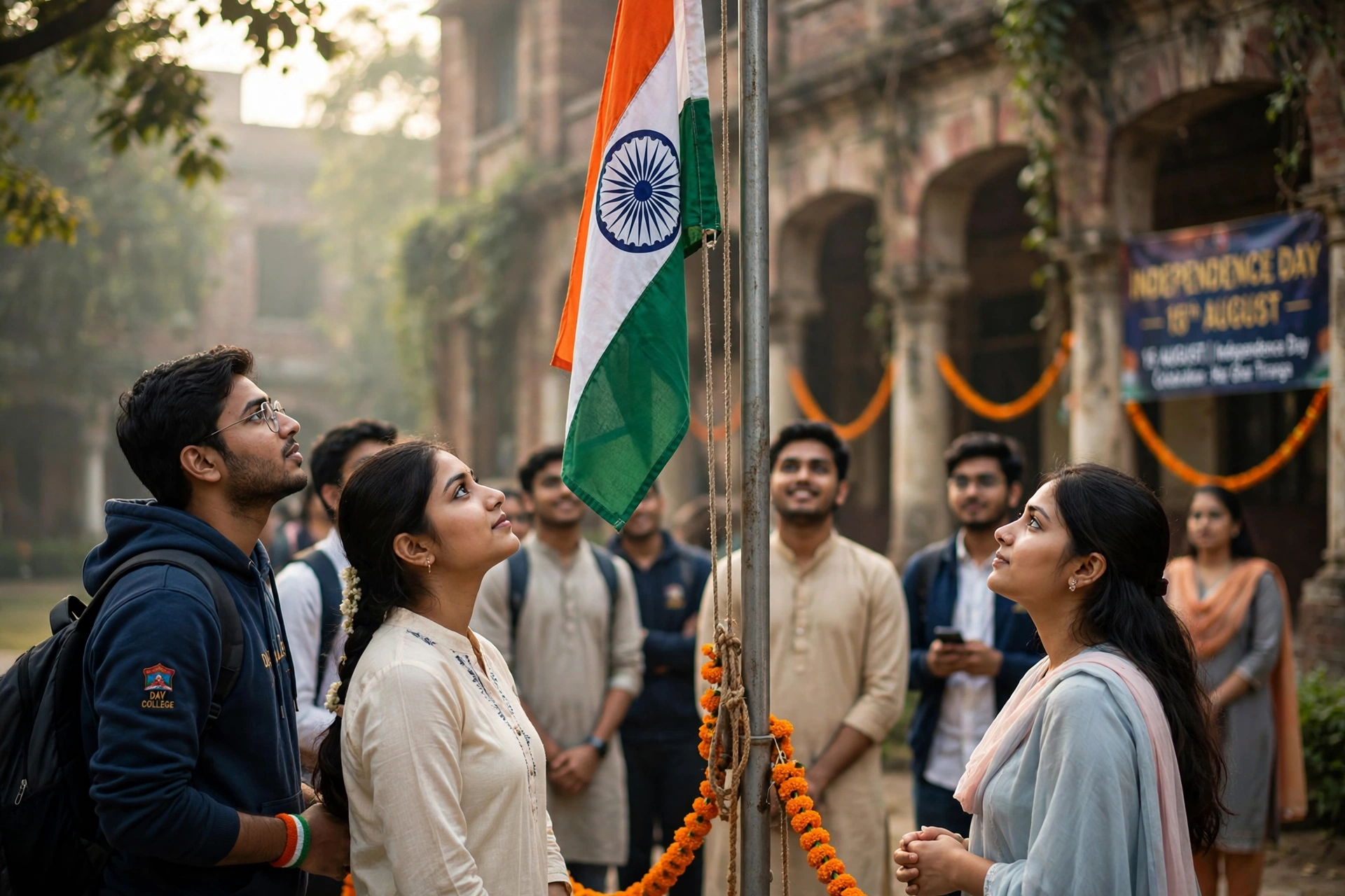 Independence Day College Flag Hoisting