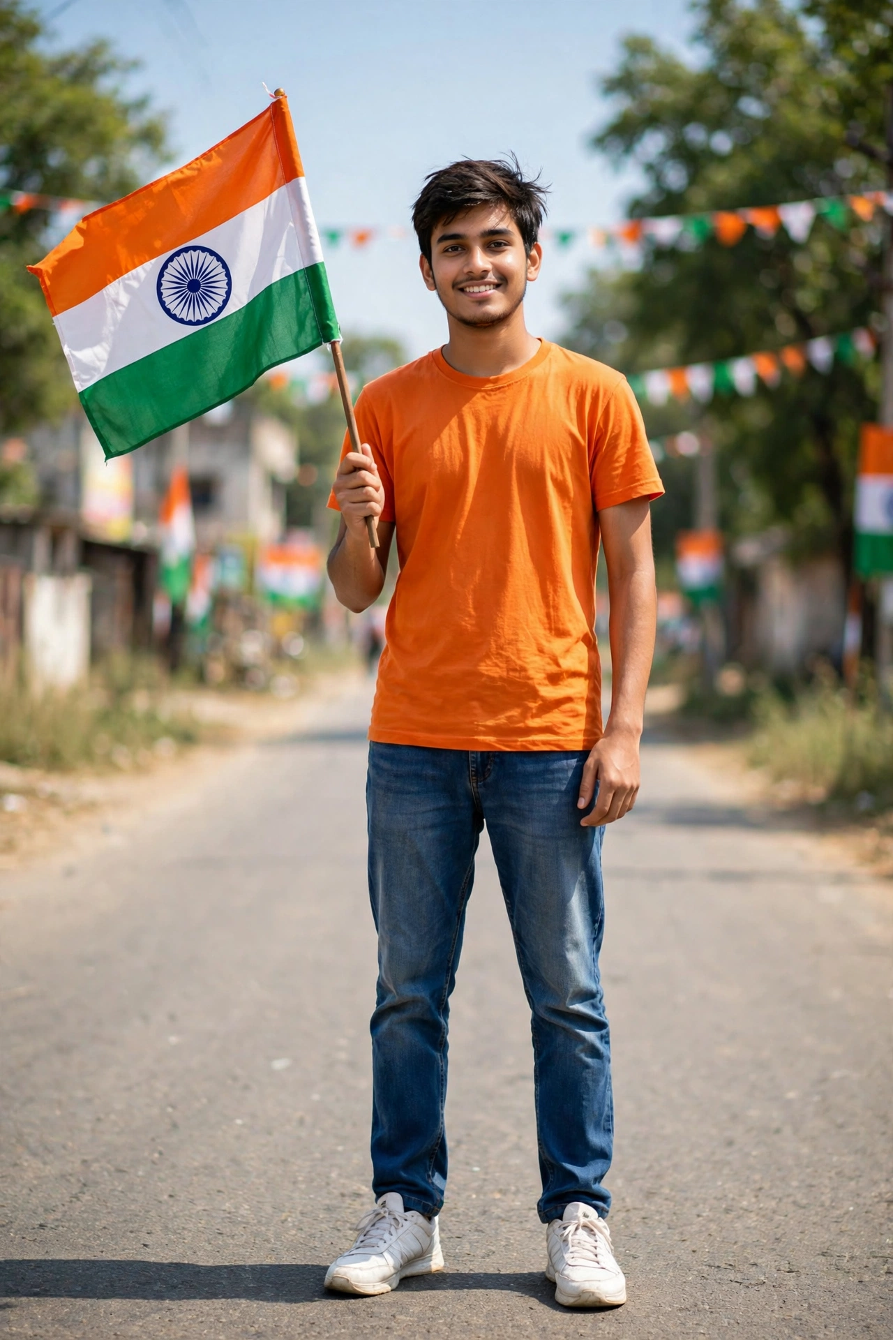 Independence Day Flag Boy