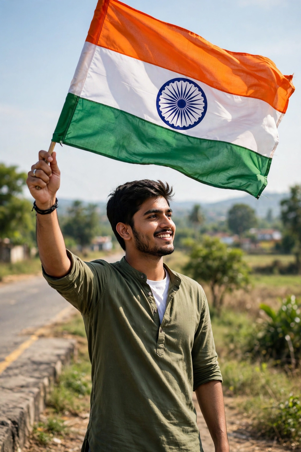 Independence Day Flag Portrait