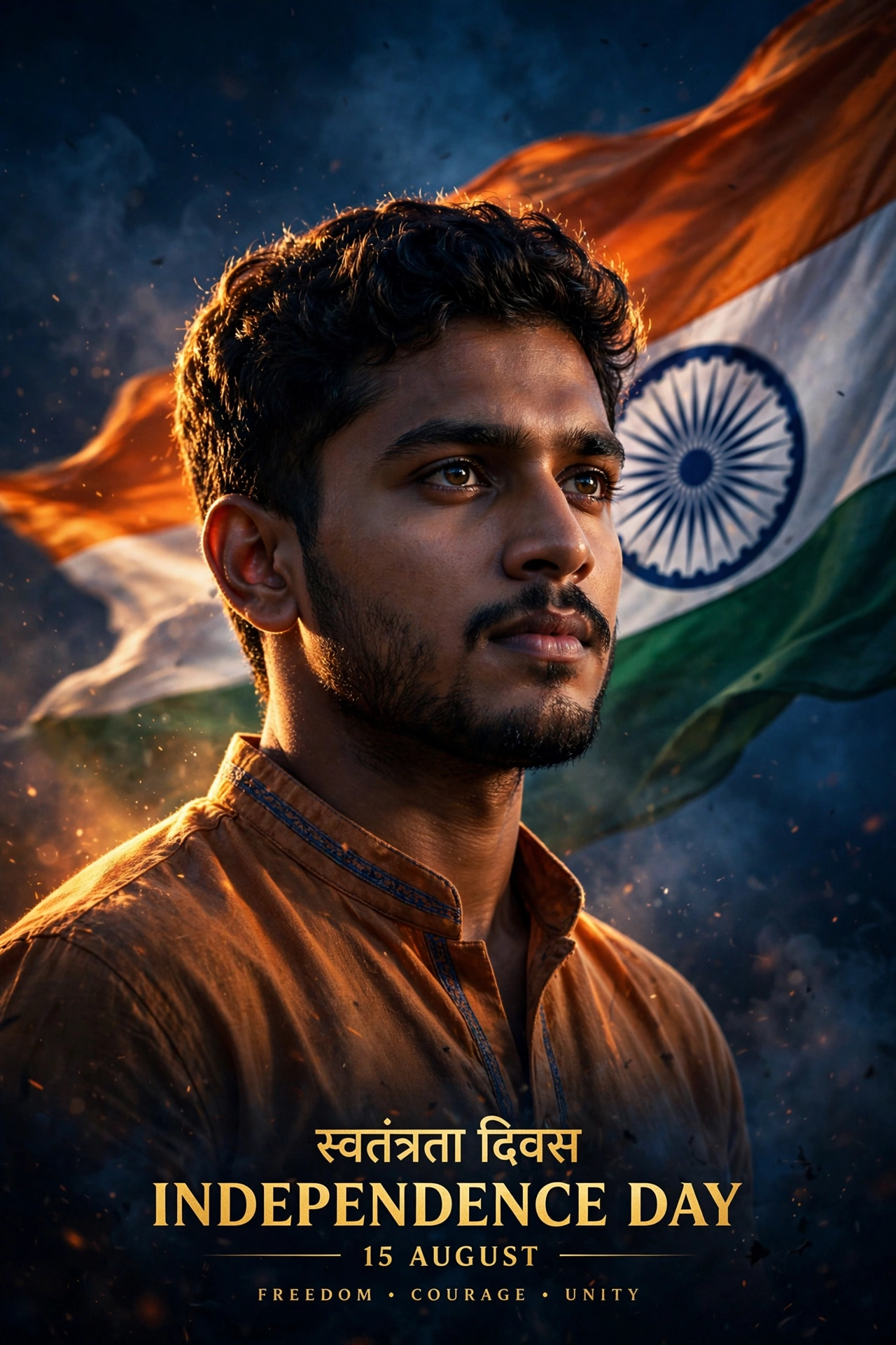 Independence Day Flag Poster Portrait