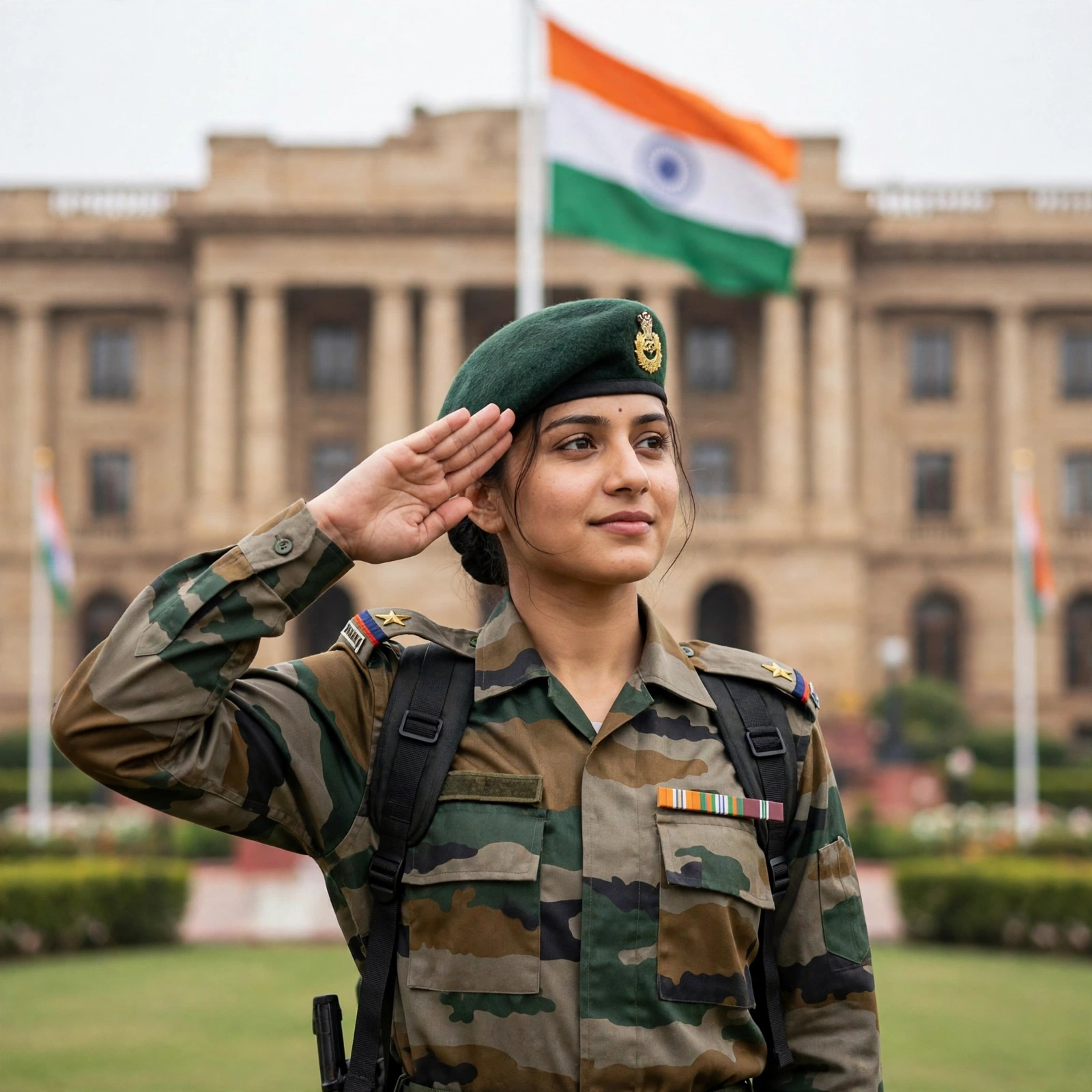 Indian Army Officer Uniform Photo Prompt