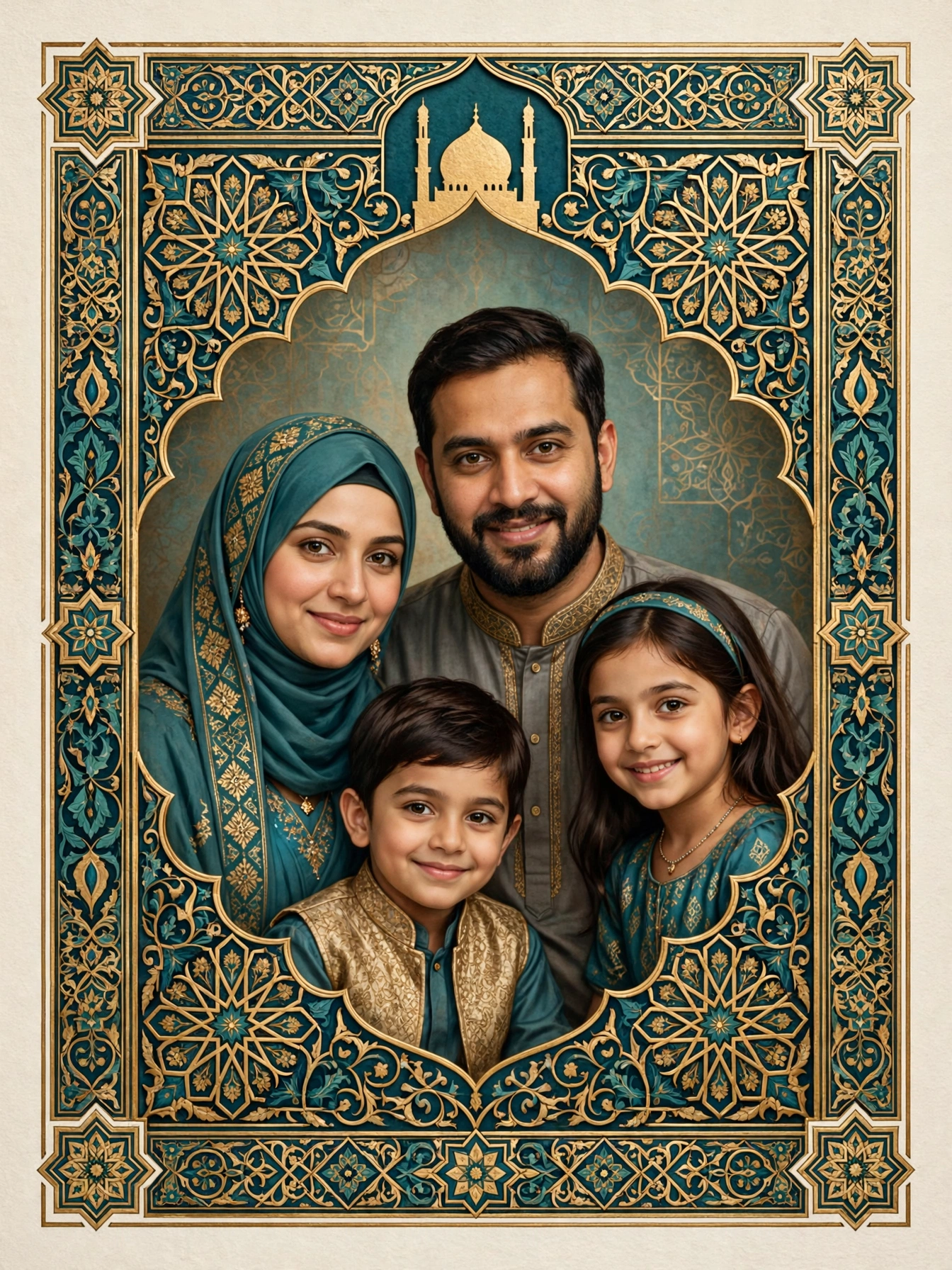 Islamic Geometric Family Art