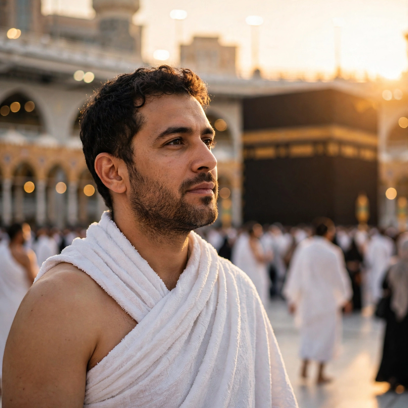 Kaaba Man Photo