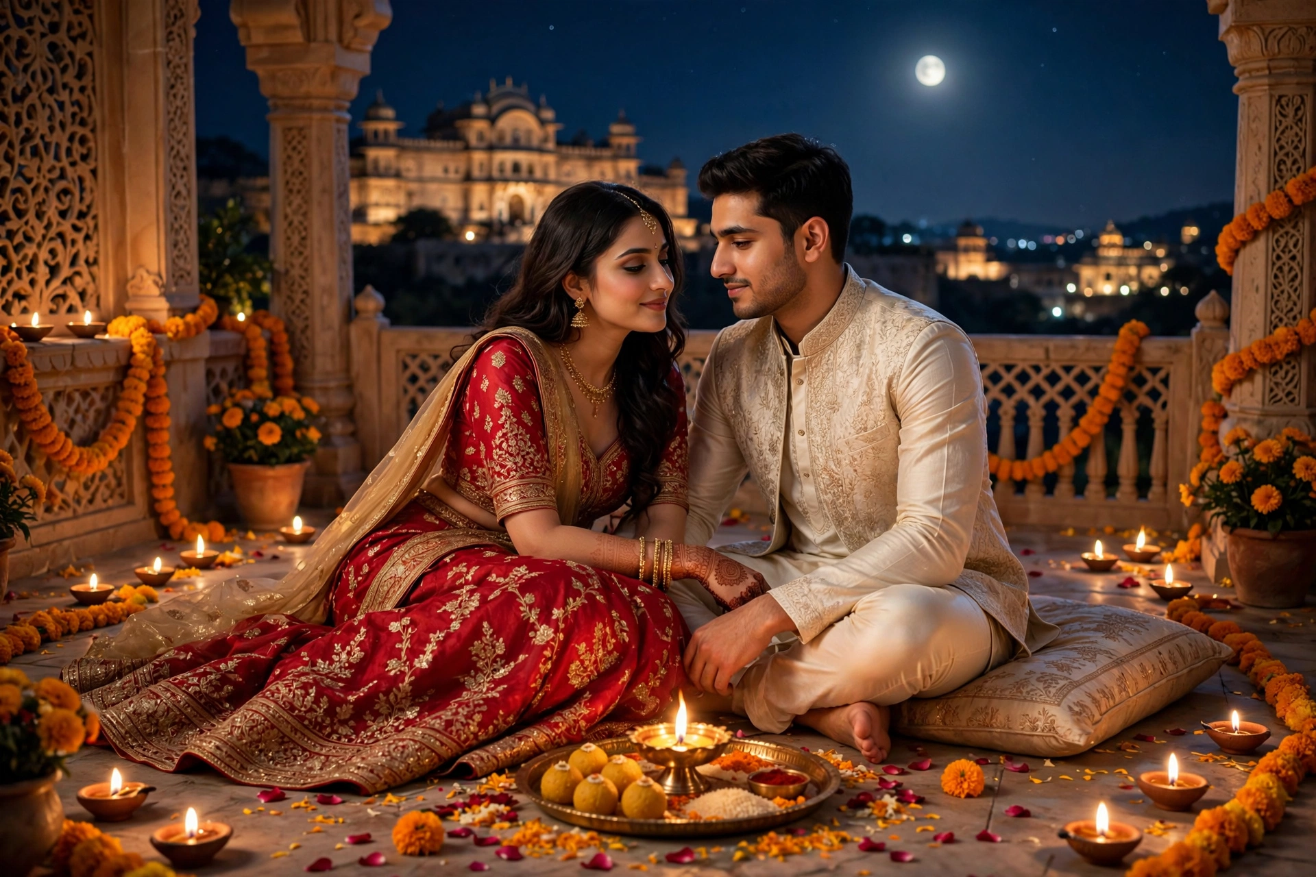 Karwa Chauth Terrace Portrait