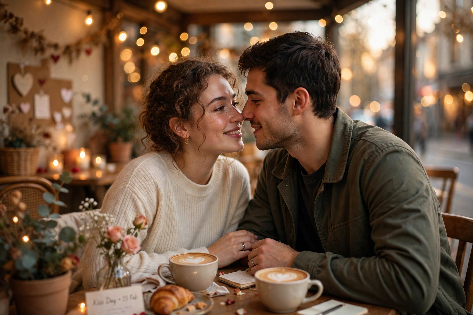Kiss Day Couple Portrait