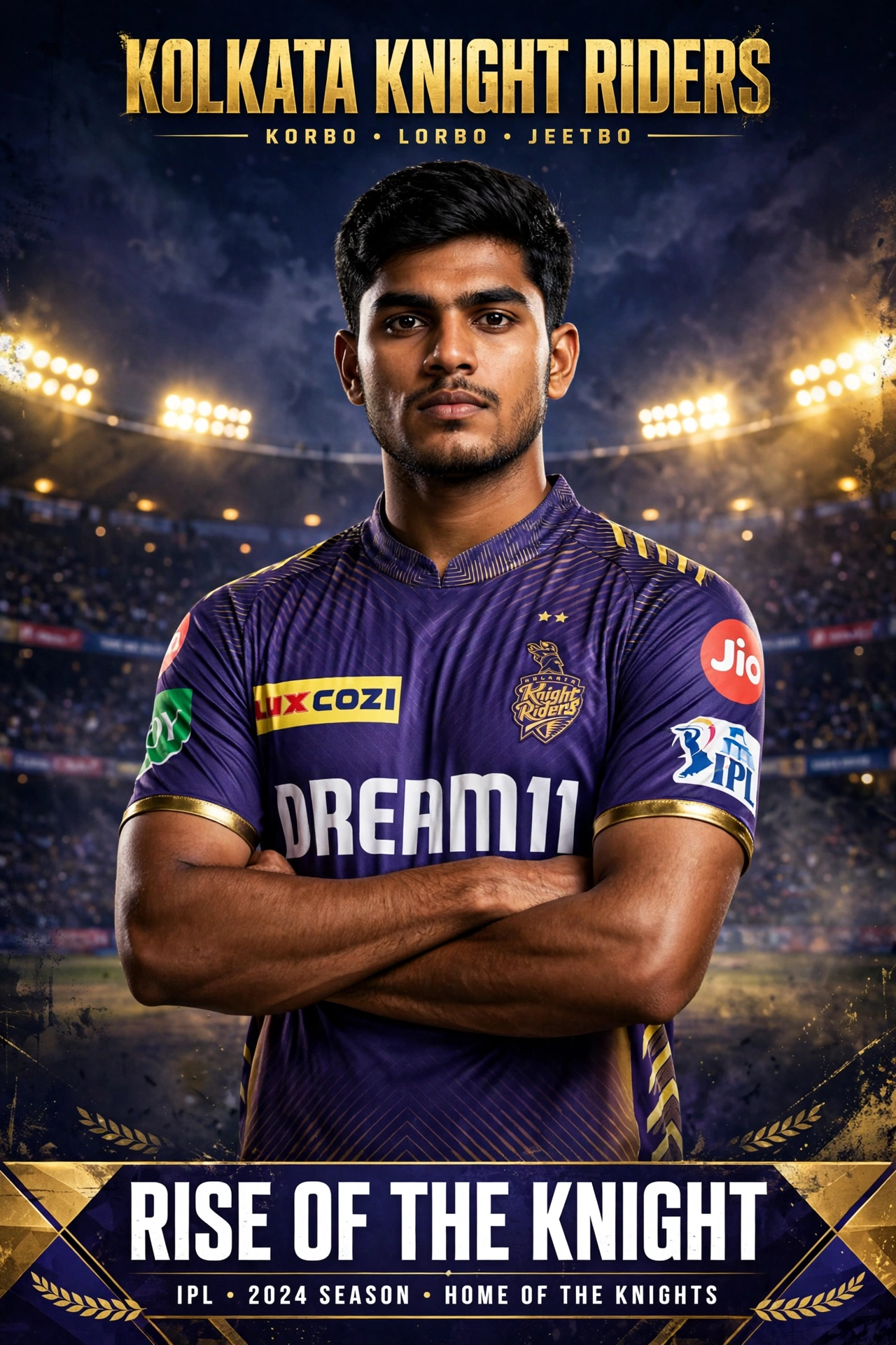 KKR Jersey Poster