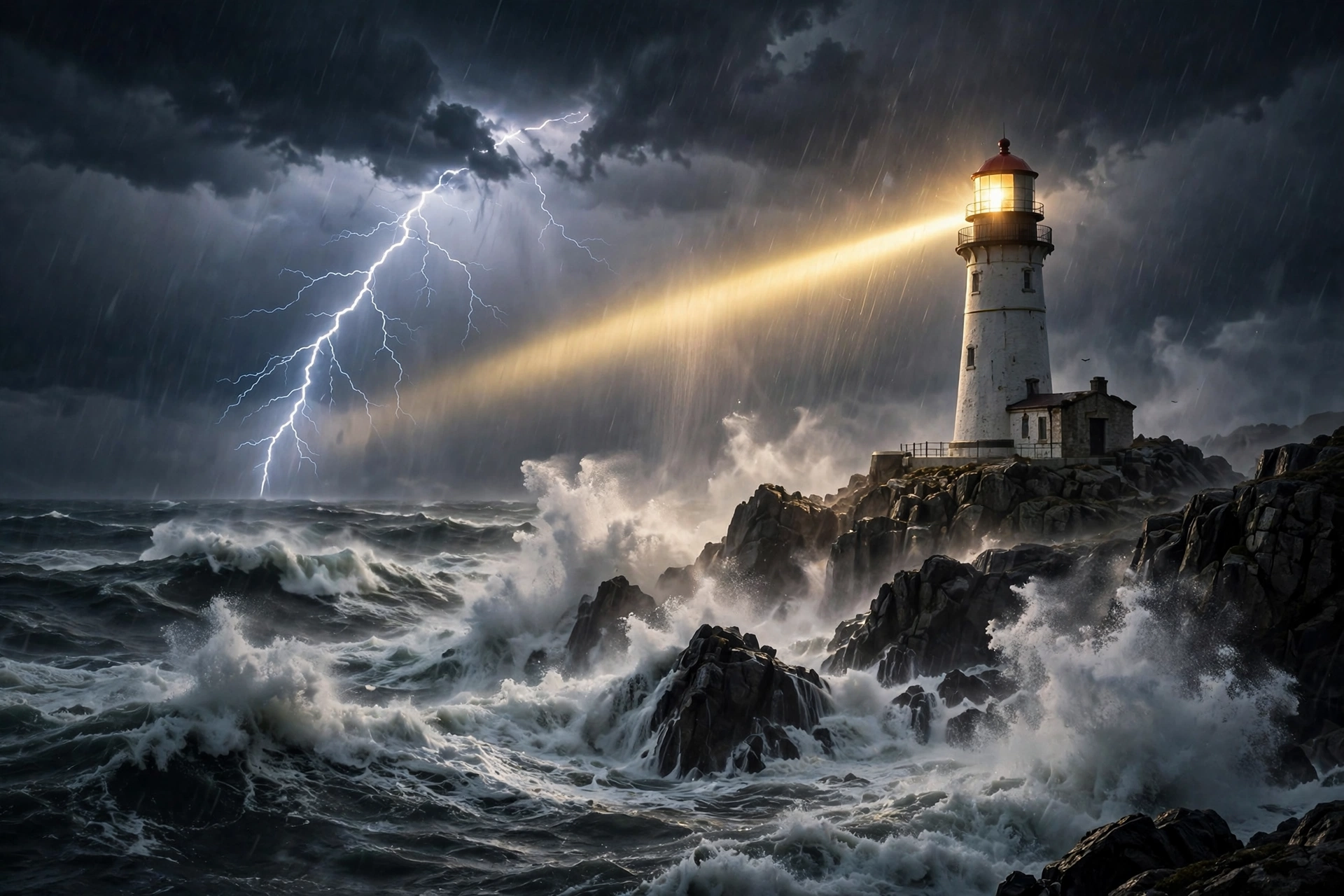 Lighthouse Storm