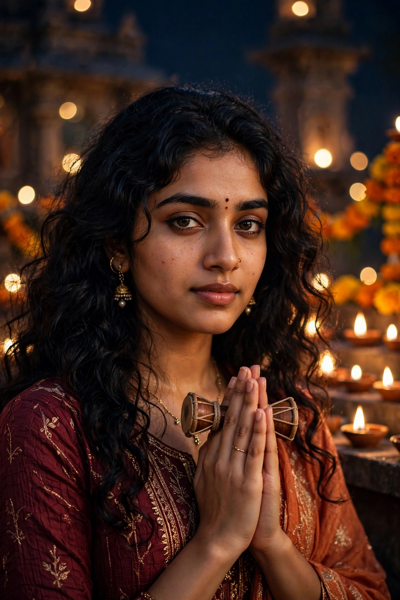 Mahashivratri Namaste Portrait Prompt