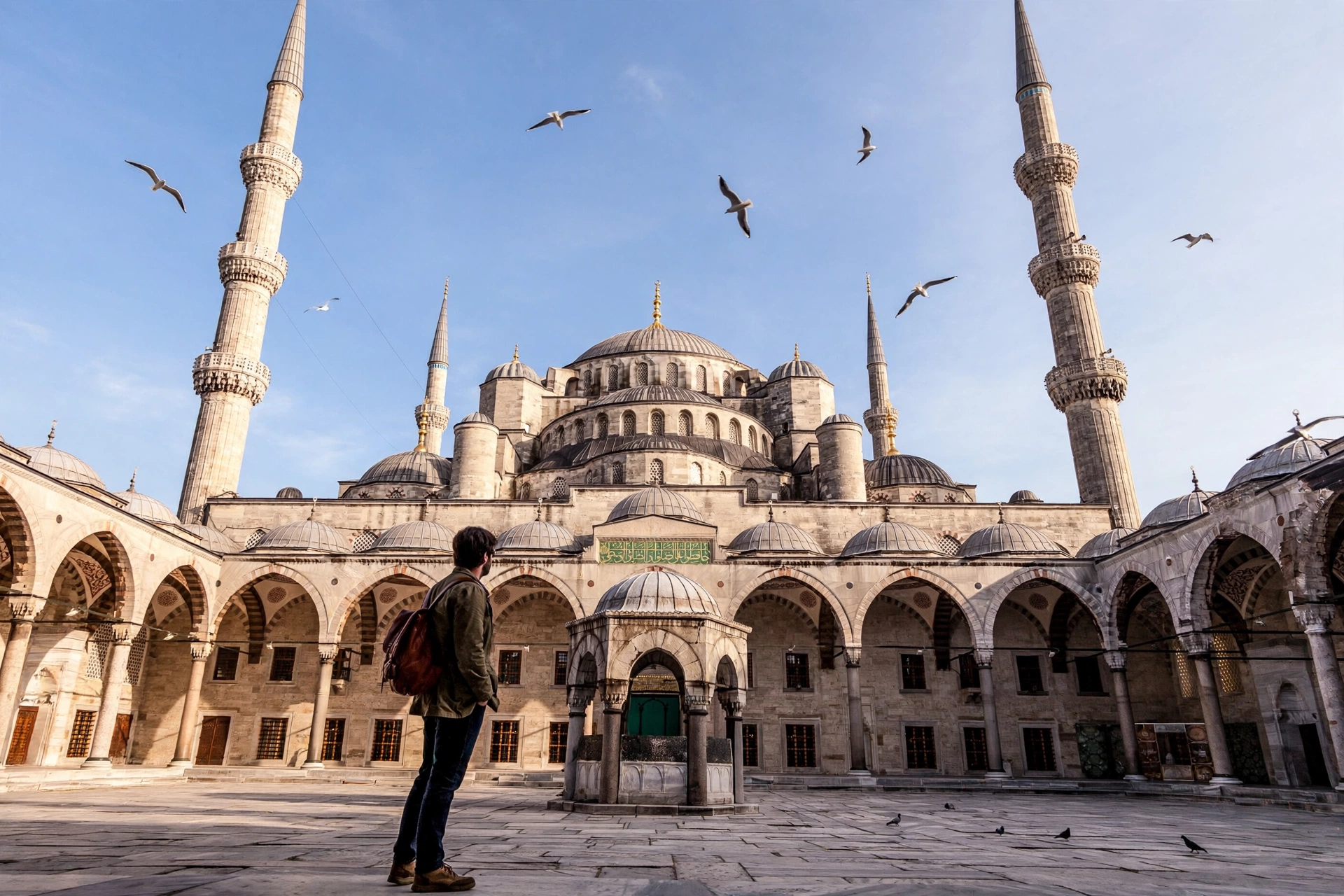 Man at Blue Mosque