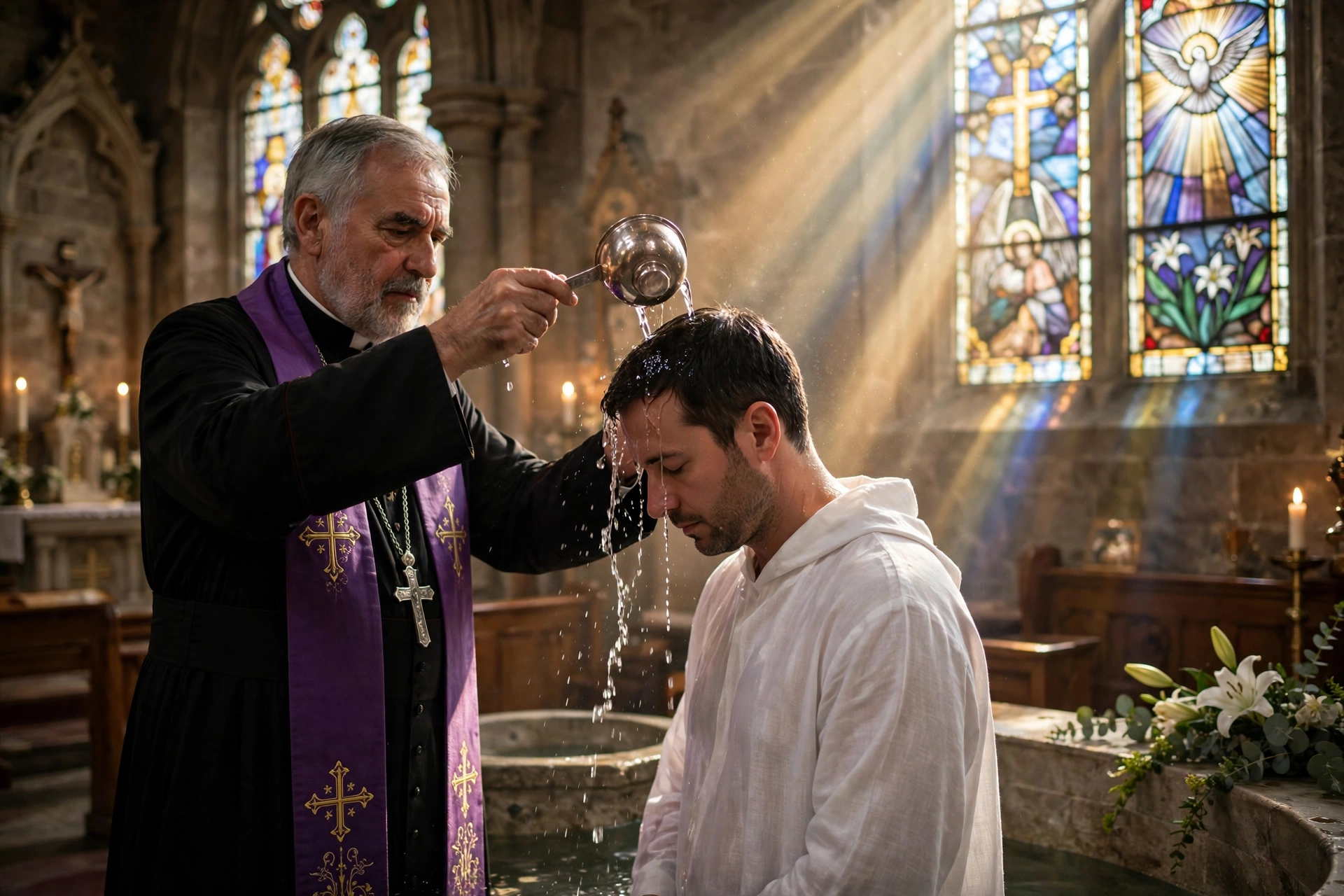 Man Baptism Ceremony