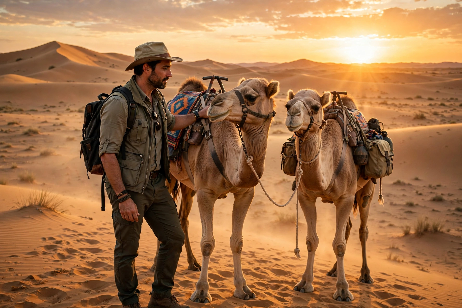 Man Desert Safari