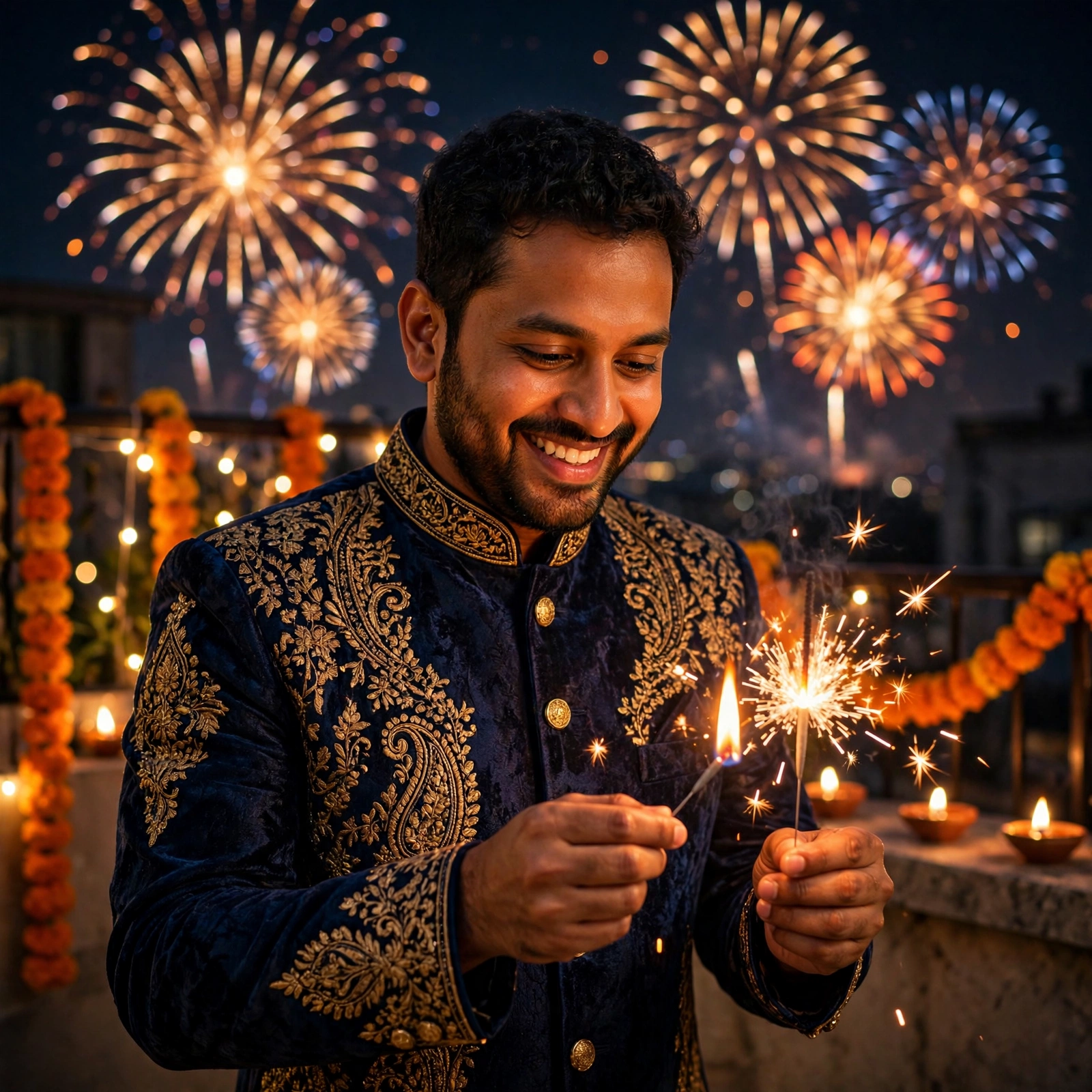 Man Diwali Celebration