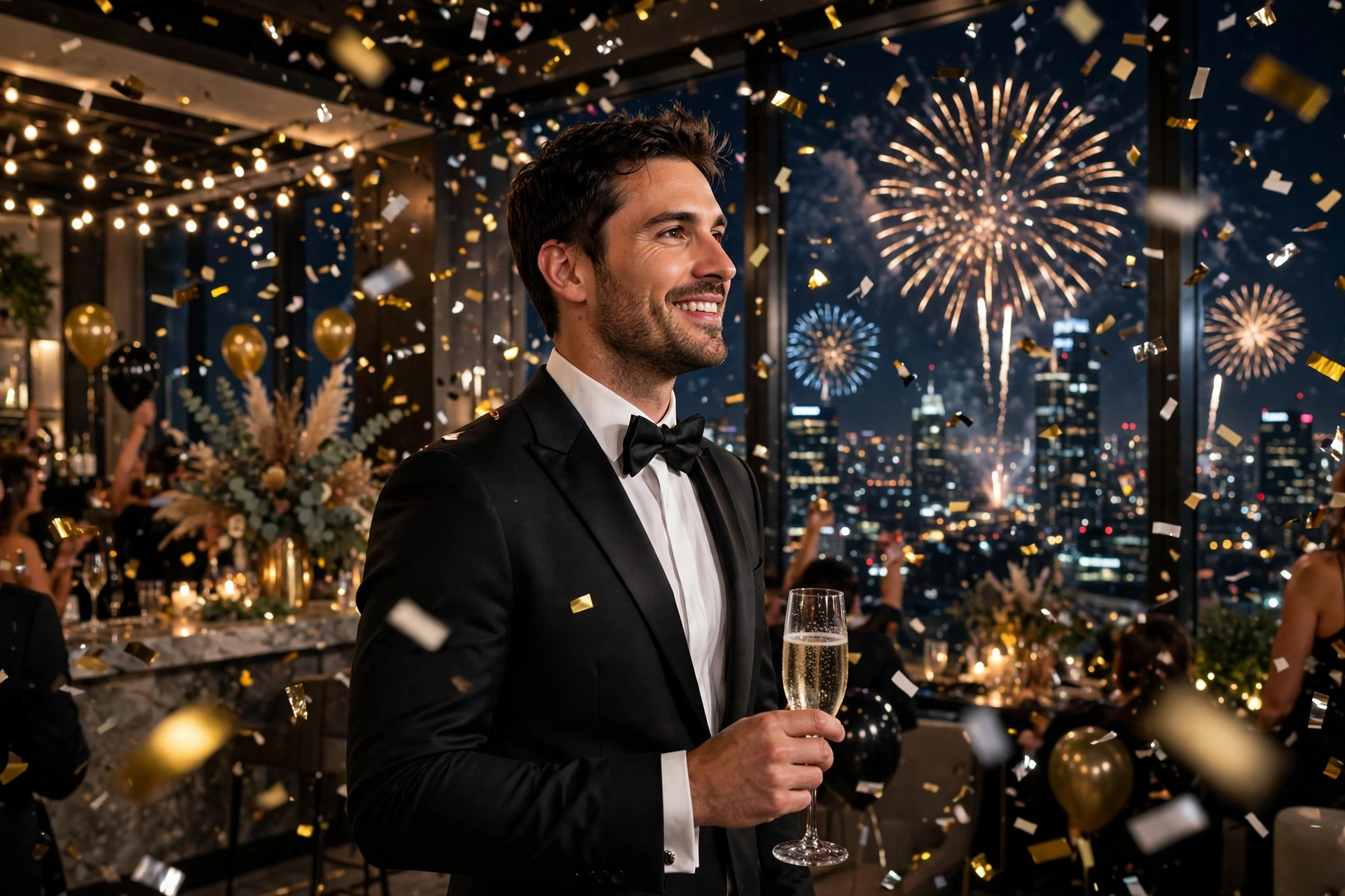 Man New Year Party
