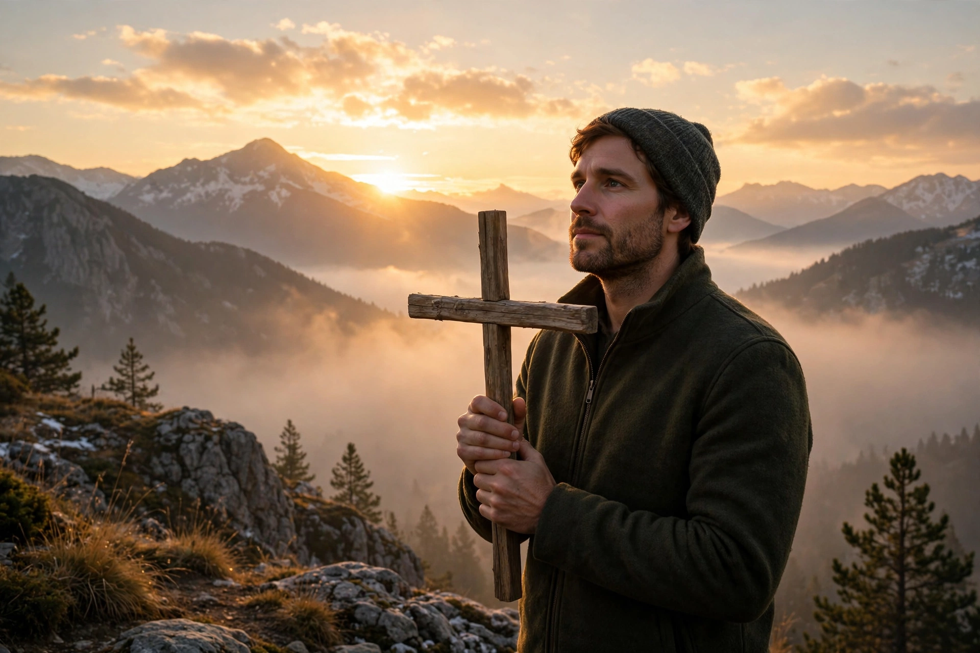 Man with Cross